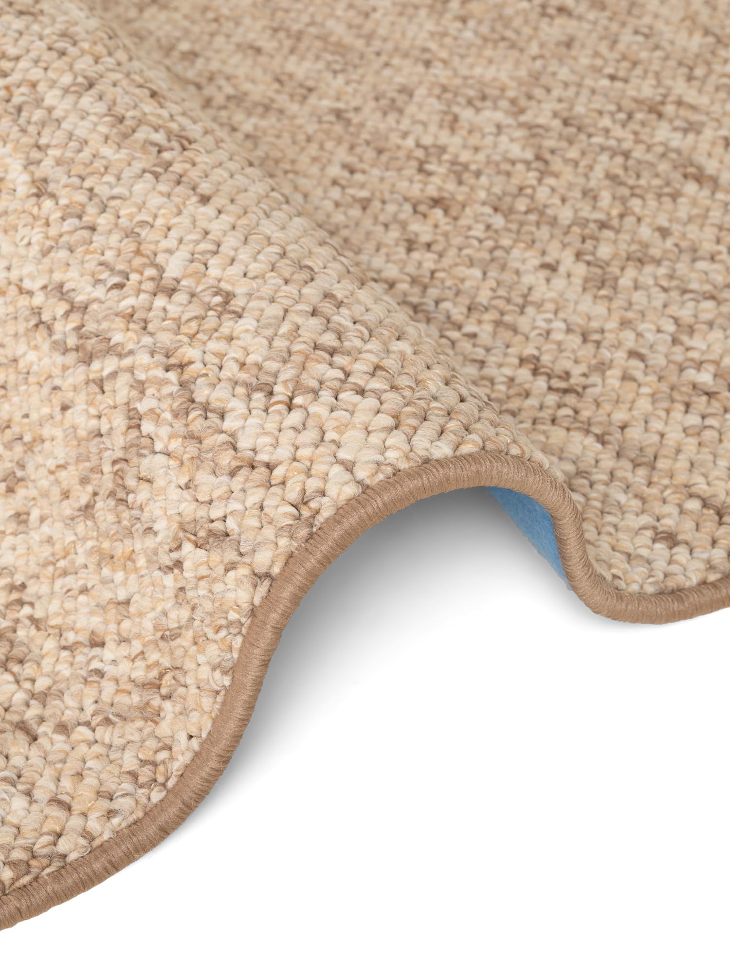 Hanse Home Wolly Teppich – Wohnzimmerteppich Flachgewebe Kurzflor Woll-Optik Wolle Skandi-Look Esszimmer, Wohnzimmer, Kinderzimmer, Schlafzimmer – Beige Braun, 60x90cm