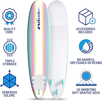 Wavestorm - Classic Soft Top Foam 8ft Surfboard