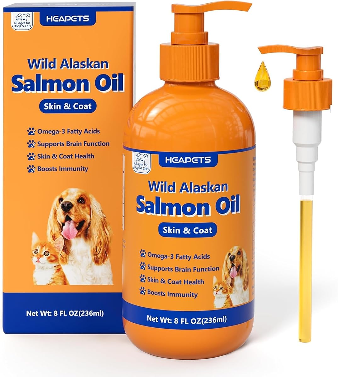 Wild Alaskan Salmon Oil for Dogs & Cats