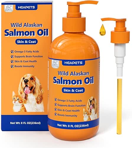 Wild Alaskan Salmon Oil for Dogs & Cats, Fish Oil