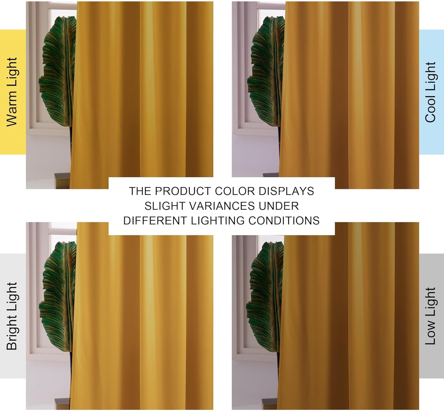 NICETOWN Gold Brown 90 inch Long Velvet Curtains & Drapes for Spring - Thermal Insulating Soft Yellow Window Treatments for Bedroom Living Room Sliding Glass Door, W52 x L90, 2 Panels