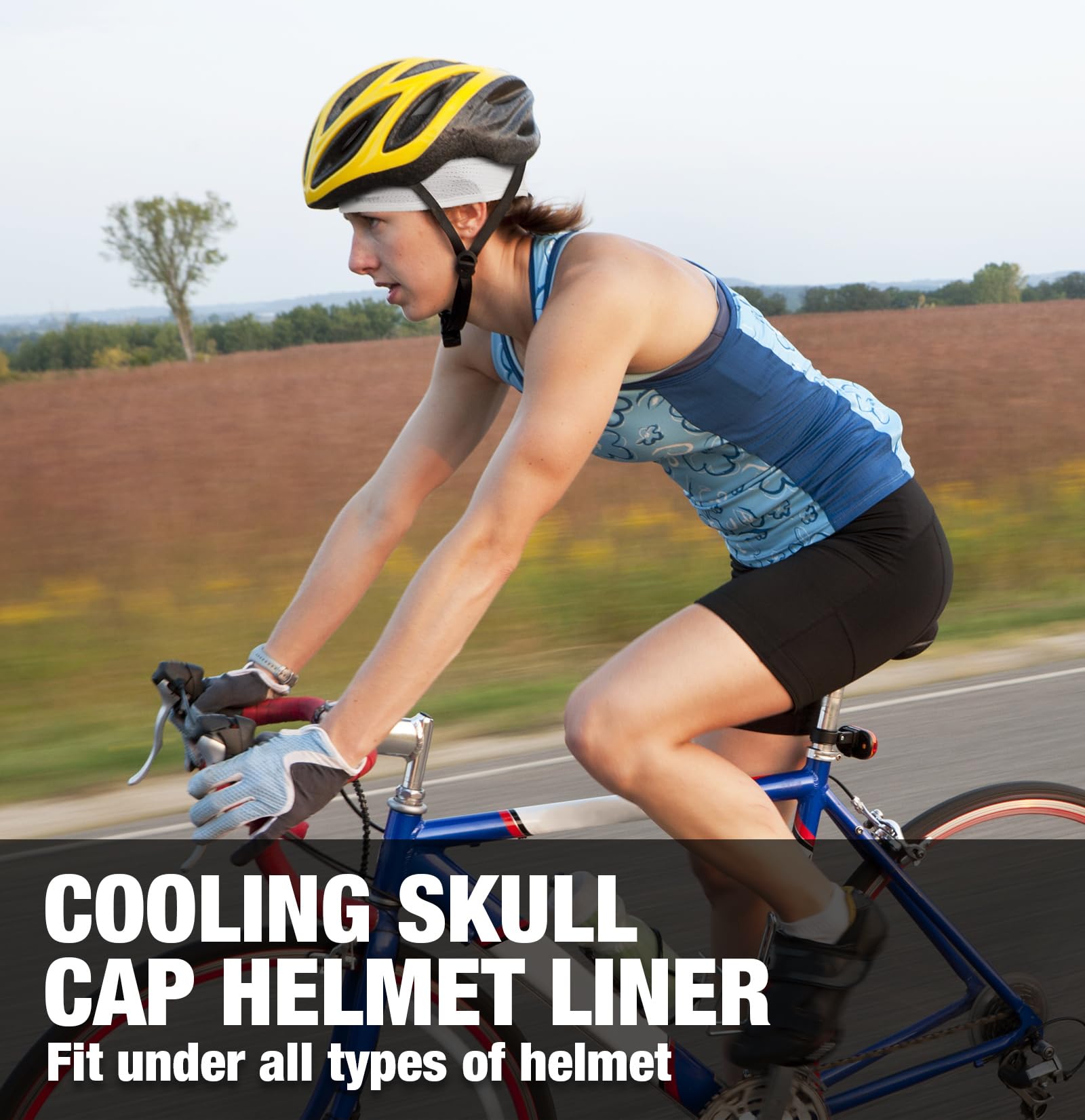 MELASA Cooling Skull Caps Helmet Liner, Lightweight Mesh Under Helmet Cycling Motorcycle Hard Hat Sweat Liner for Men Women Red