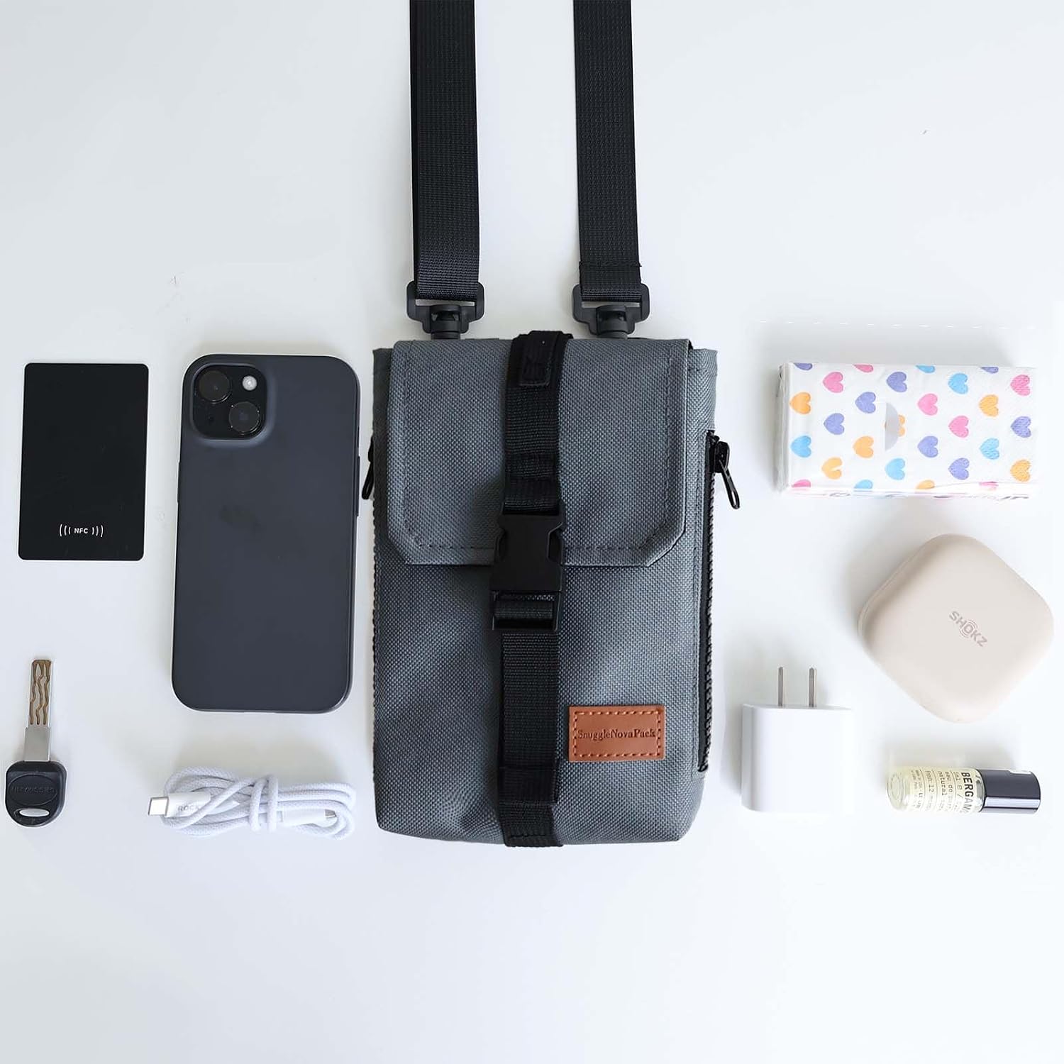 Lightweight Mini Crossbody Bags Cell Phone Shoulder Bag Small Purse for Outside Travel Jogging