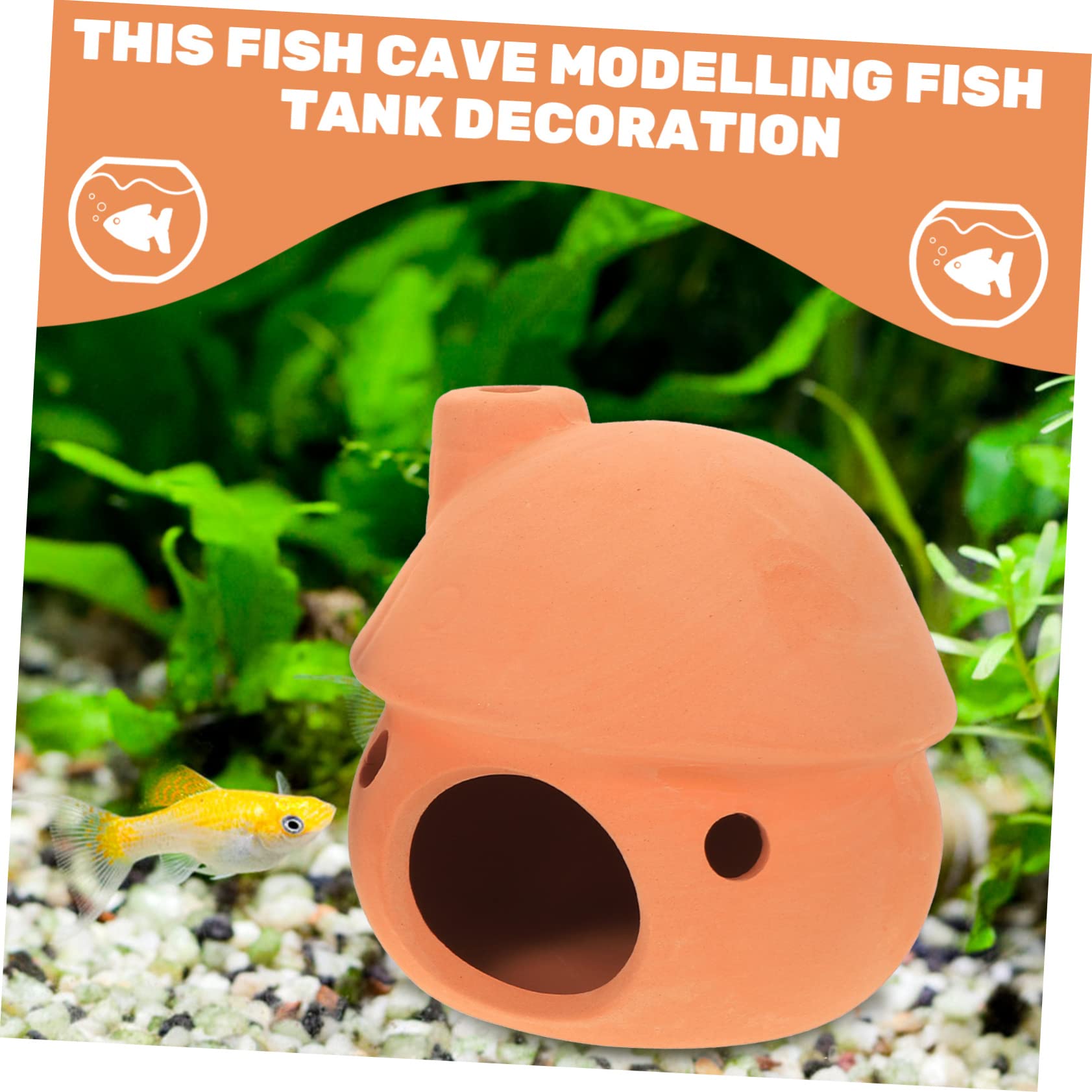 Mipcase 6stücke Aquarium Versteck Höhle Für Fische Und Garnelen Sichere Dekoration Für Aquarien Als Versteck Und Zuchtplatz Unterwasser Ornament Für Fischbecken