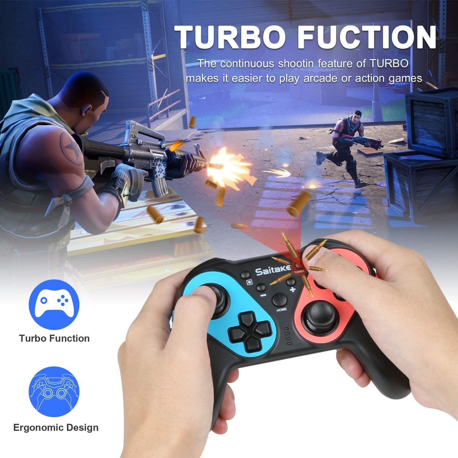 Controller with Turbo function illustration