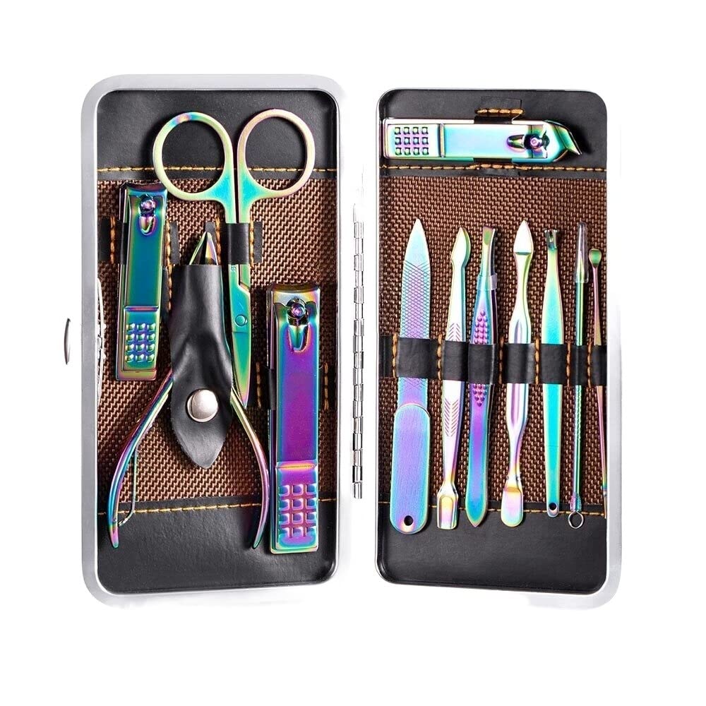 Ensemble de manucure et pédicure 12 pièces avec pince crochet aigle pour nail art