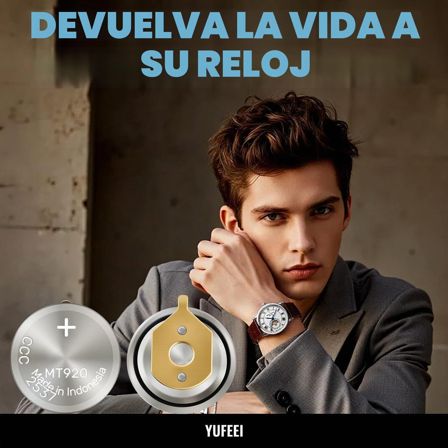 Batería de reloj 295-5600 compatible con la serie Citizen Eco-Drive modelo 295-5600/MT920 Adecuado para modelos ​C650, E810, E811, 7821, B620 condensador sellado Batería recargable