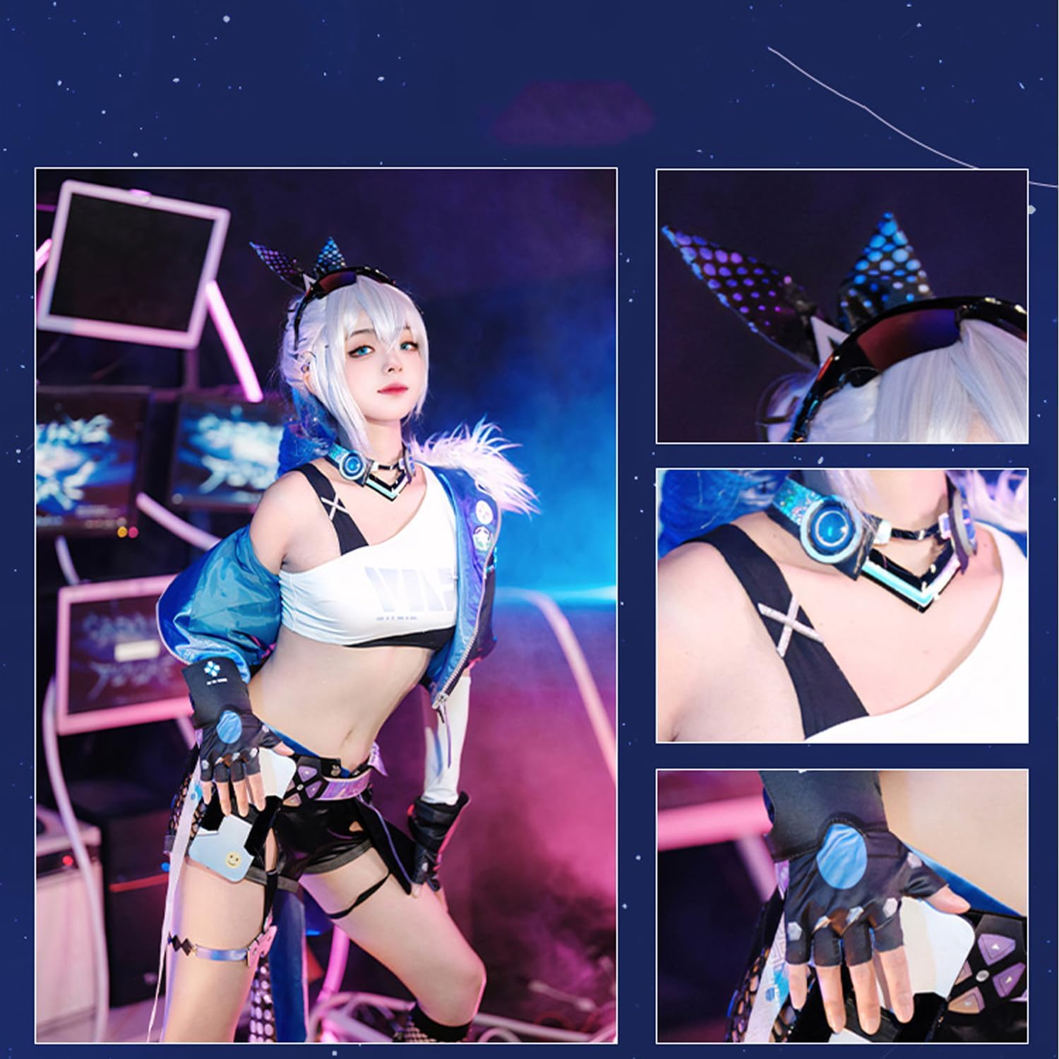 Amazon.co.jp: 崩壊：スターレイルグッズ 銀狼 コスプレ衣装 16