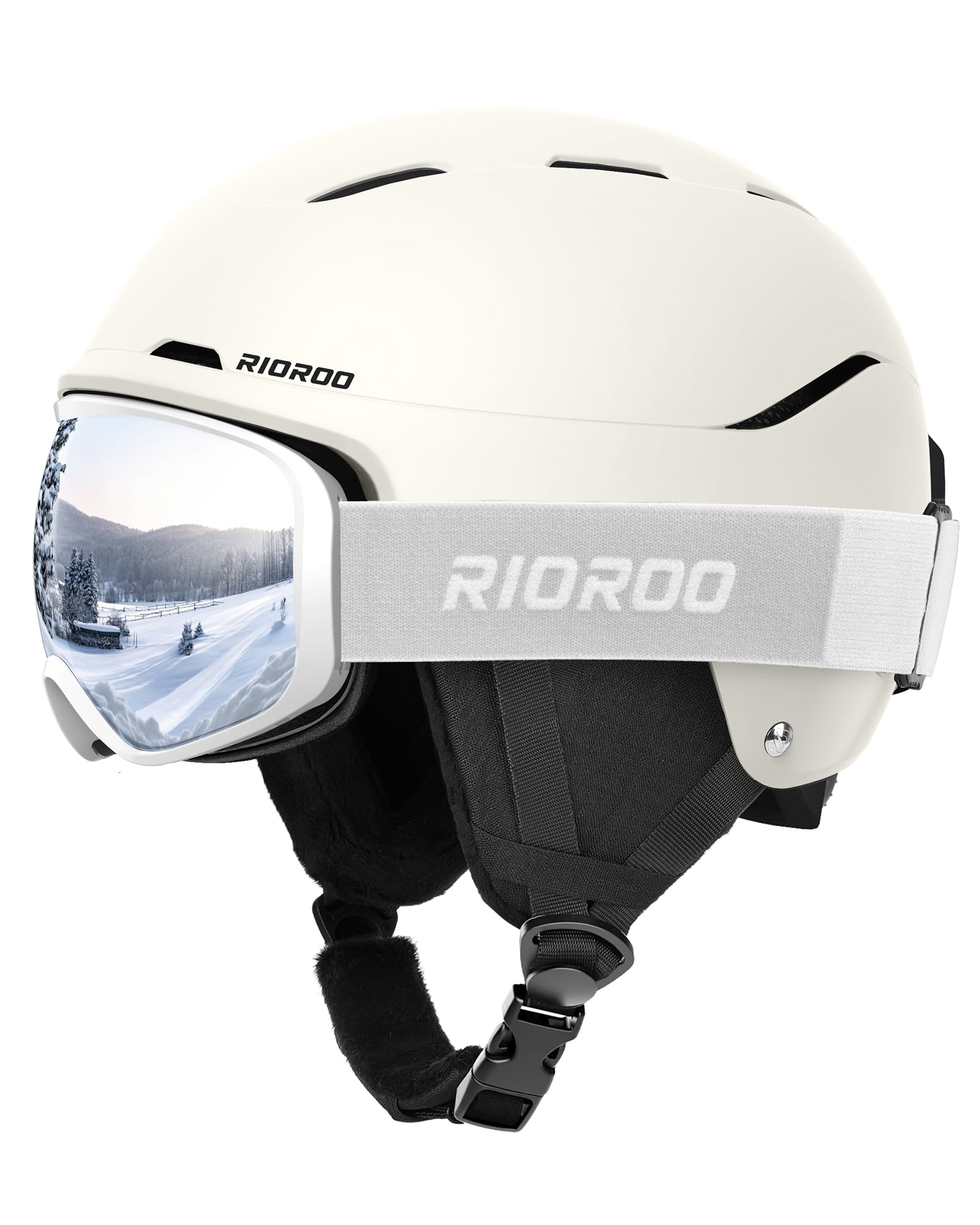 RIOROO Ski Helmet and Goggles Set