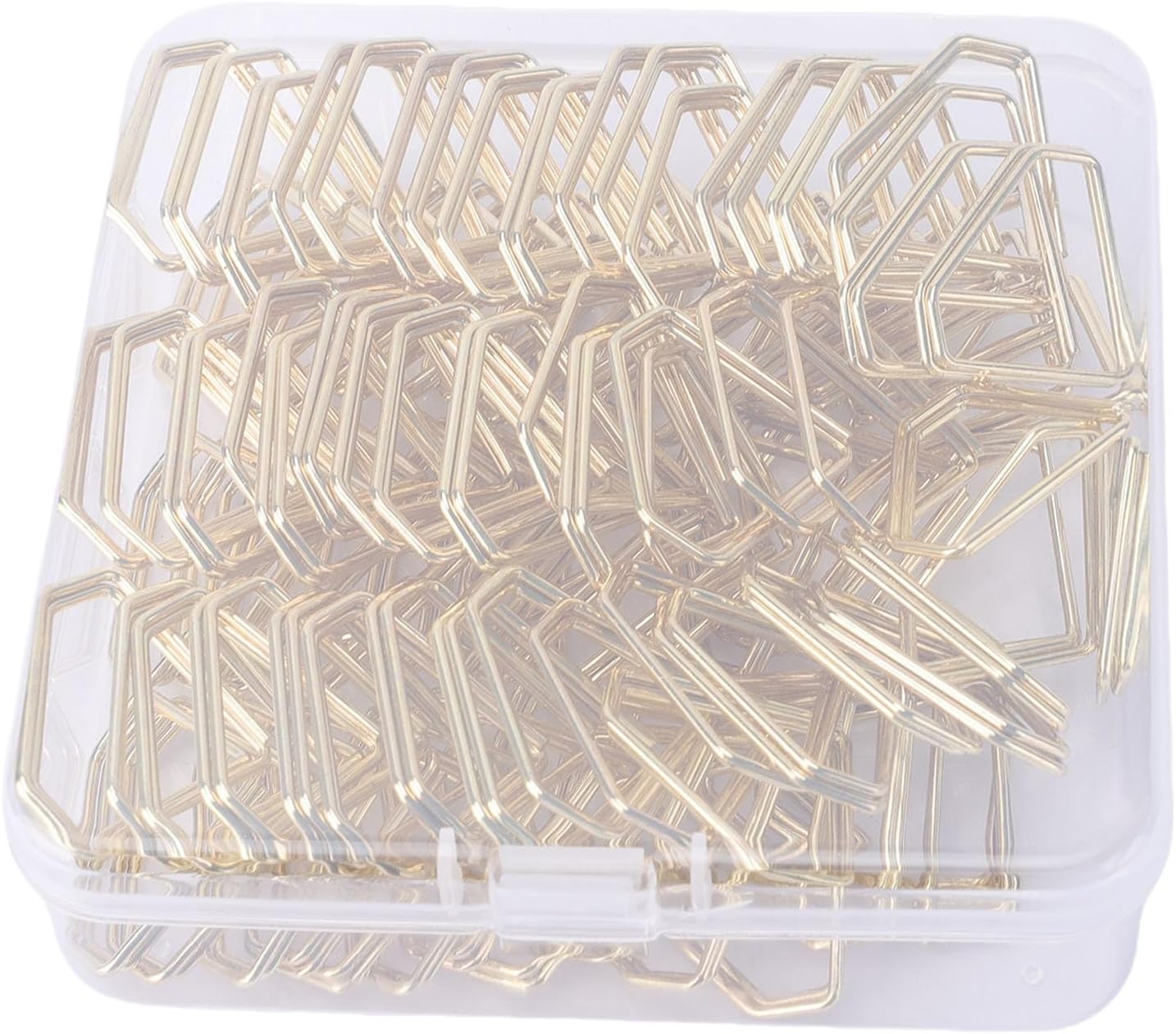 Zerodis 50PCS Rhinestone Table Card Holders Elegant Iron Table Number Clips for Wedding Birthday Party Decor Reusable Compact Place Card Display Clips (Gold)