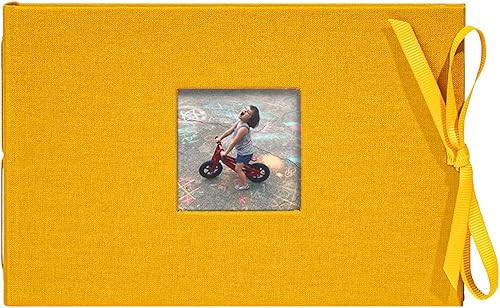 Miniatura 7 de Kolo Noci - Álbum de fotos pequeño de 4 x 6 pulgadas, con capacidad para 24 fotos, ideal para bodas y libros de bebé, color azul y gris