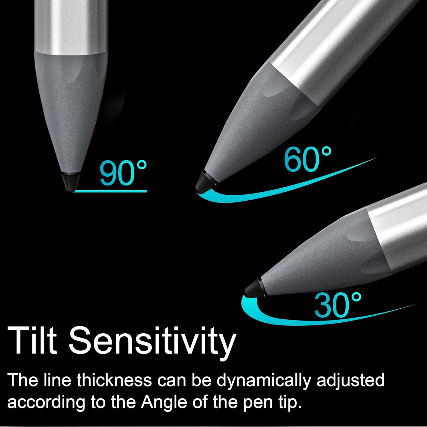 Surface Pencil - Surface Pro Pen for Surface Pro 13/12/11/9/10/8/X/7/6/5/4/3 with 4Nibs, Surface Stylus for Surface Go 3/Go 2/Book/Laptop 5, 4096 Sensitivity, Palm Rejection