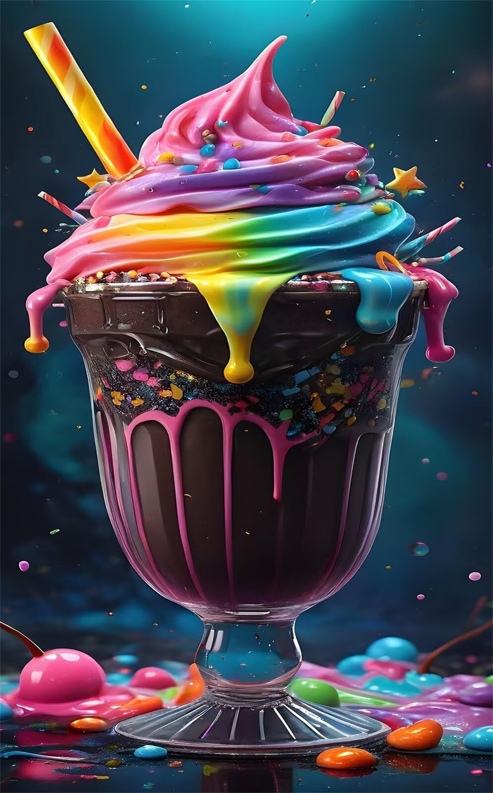 Puzzle 3000 Pezzi per Adulti, Gelato, Rompicapo Classico per Passatempo e Relax, Splendida Decorazione per Pareti e Idea Regalo