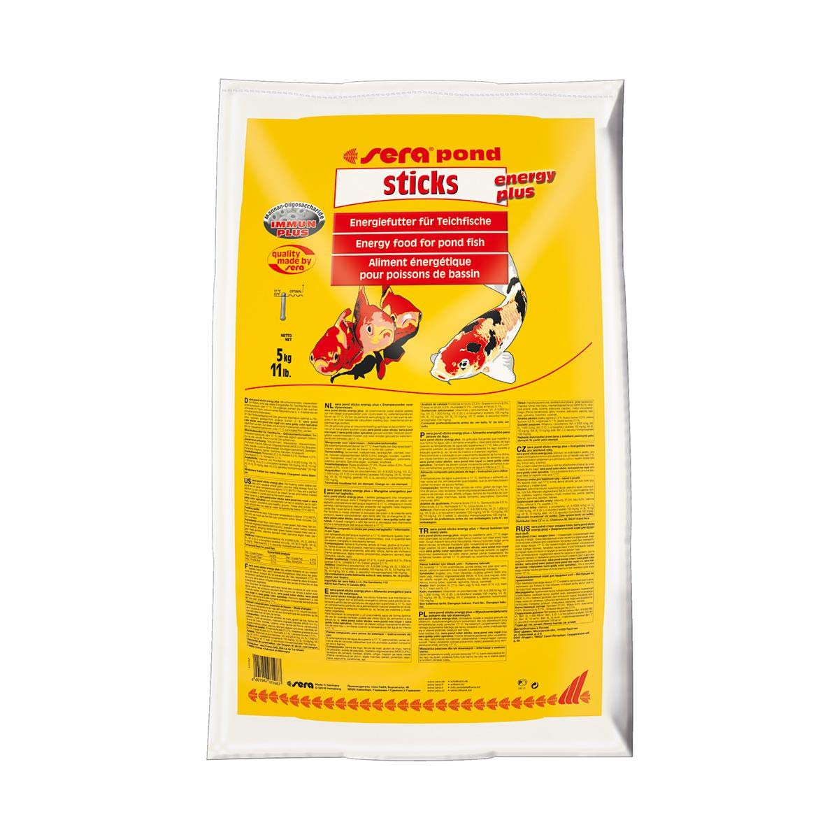 sera 7198 Pond Sticks Energy Plus - Alimento para Mascotas, 5 kg, Talla única