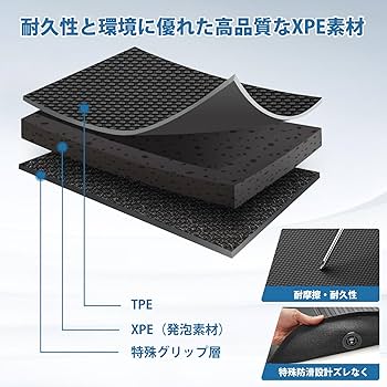 R－ACE プレイマット ESSEX □CRSロゴ入り 3Dラバーマット ステップカバー