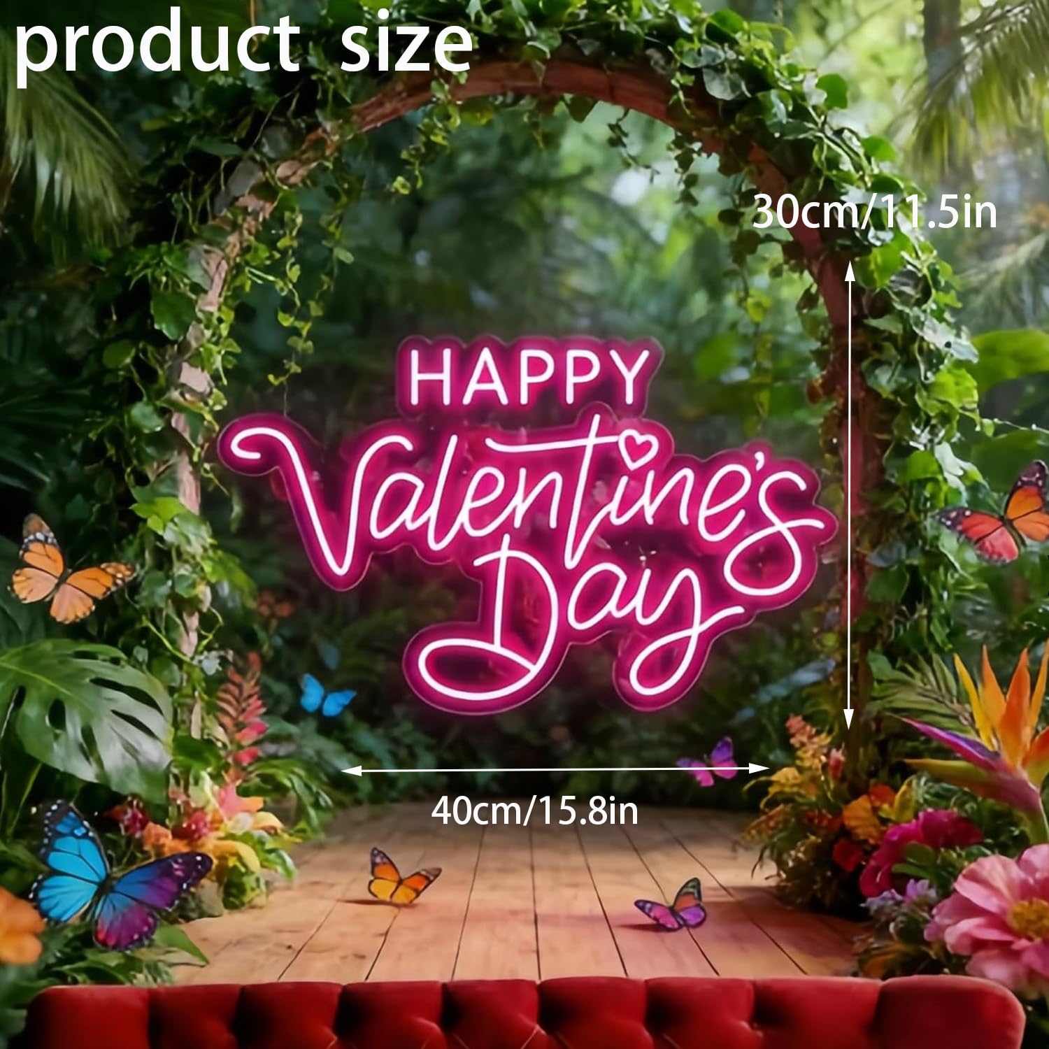 Letrero de neón personalizado para el día de San Valentín, romántico, luz LED de neón para dormitorio, decoración de pared del hogar, decoración de fiesta, regalo personalizado