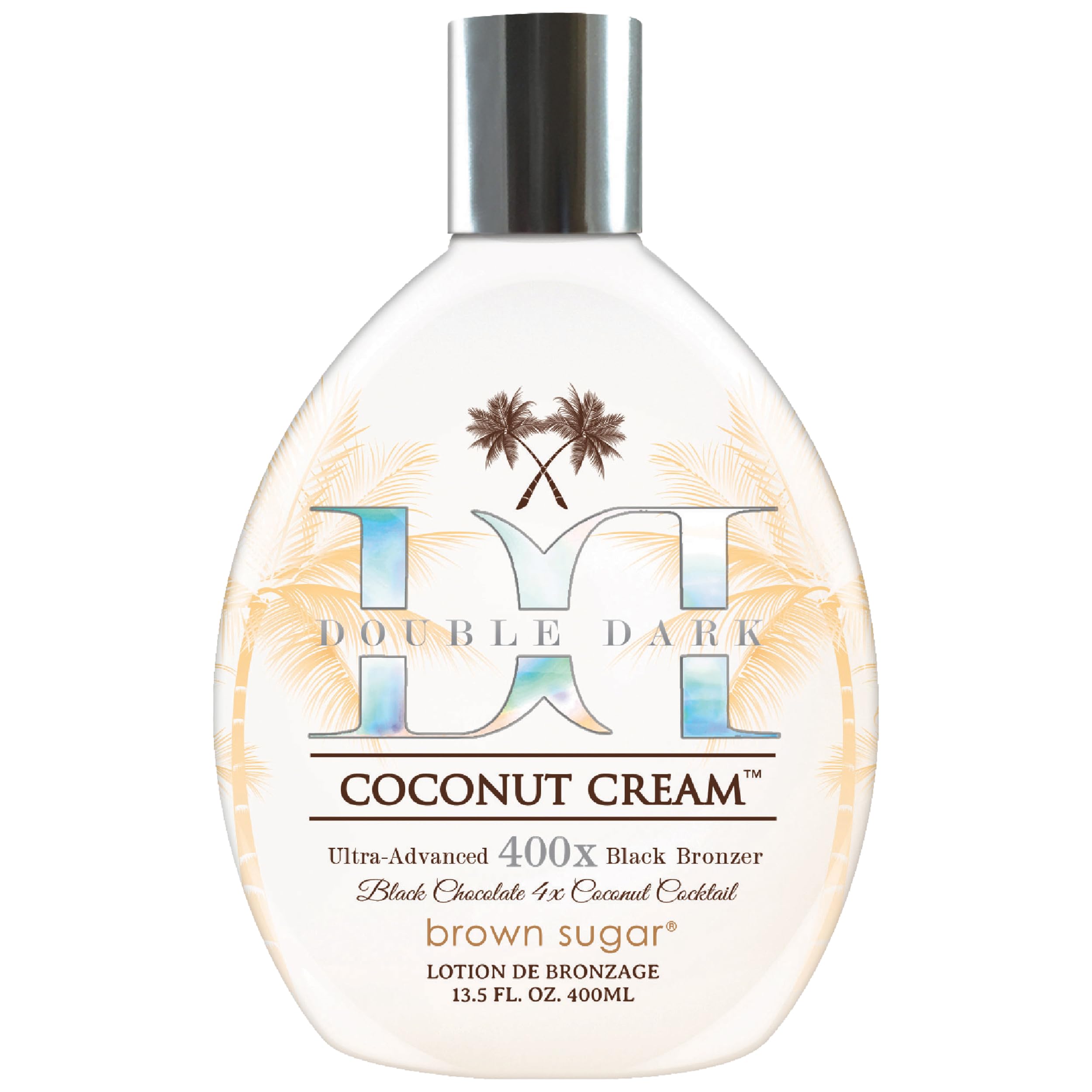 Tan Inc Double Dark Coconut Cream 400X Black sunbed tanning Bronzer (400ml)