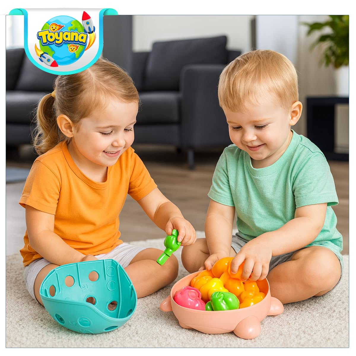 Toyana Educational Baby Hedgehog Shape Sorter Toy - Image 2