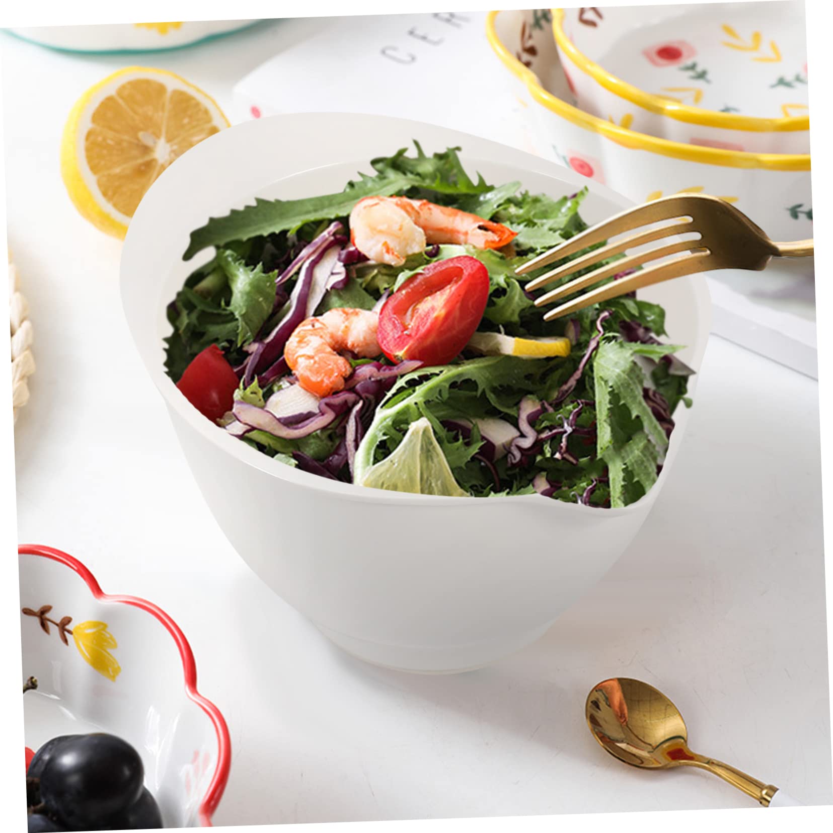 LABRIMP 1pieza Bol De De Cocina Multifuncional Para Ensaladas y Frutas Tazón De Para Hornear y Color