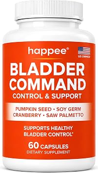 Happee Bladder Control Supplement for Women & Men 1,220mg Urinary Support