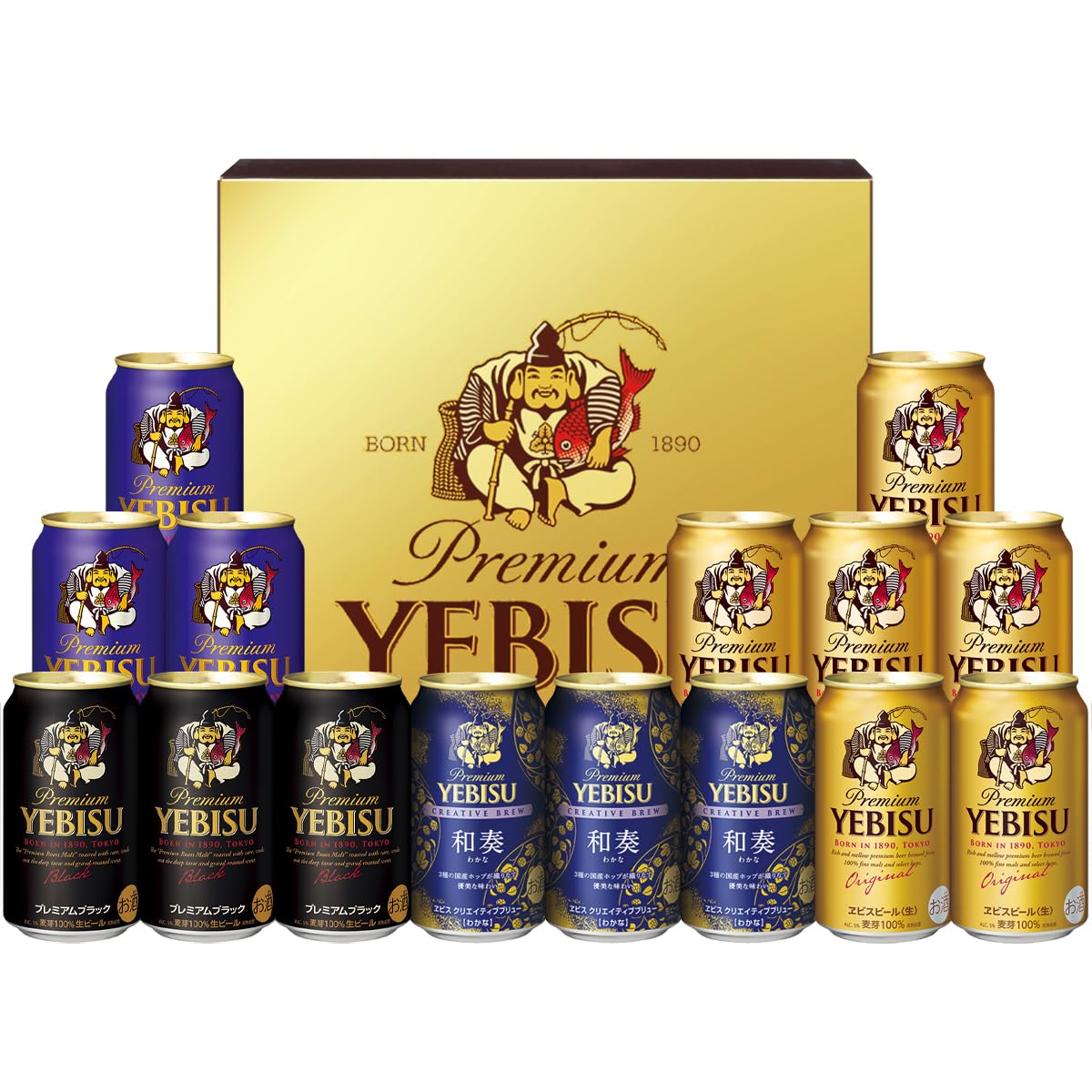 Amazon.co.jp: 【クリアランス】サッポロ エビス ヱビス 4種15本 飲み