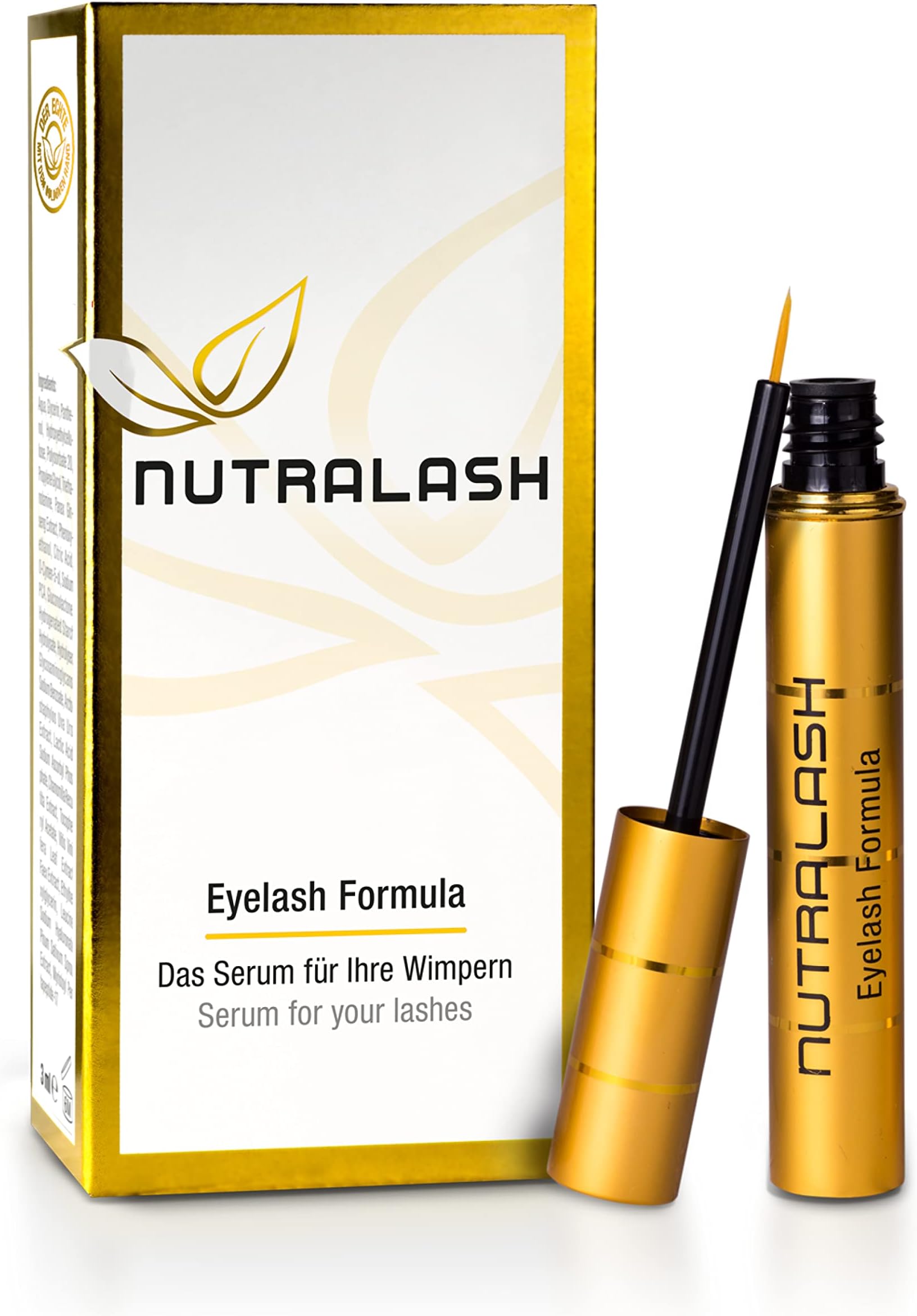 Nutralash Eyelash Formula - Eyelash Serum for Long Eyelashes in Just 6-8 Weeks I Lash Serum I Eyelash Serum Growth I Serum for Eyelash Growth/Eyelash Extension I Made in Germany I 3 ml