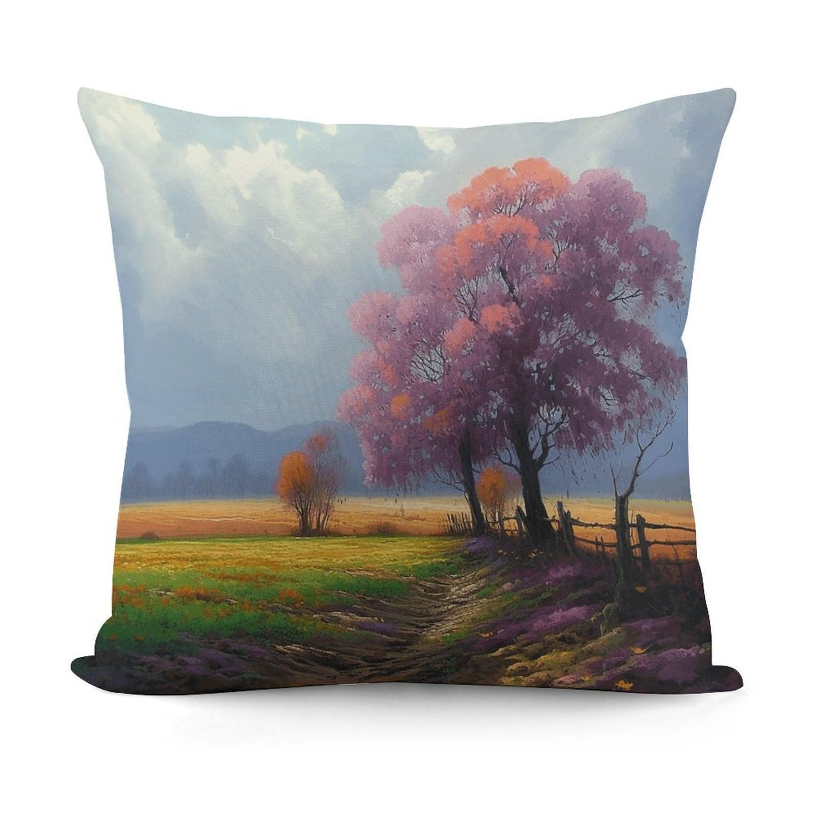Adfgyerh Style Season Landscape Decorative Pillow Covers, Throw Pillow Covers Soft For All Seasons, Pillowcases For Couch Living Room Sofa Bedroom 18X18 Inch