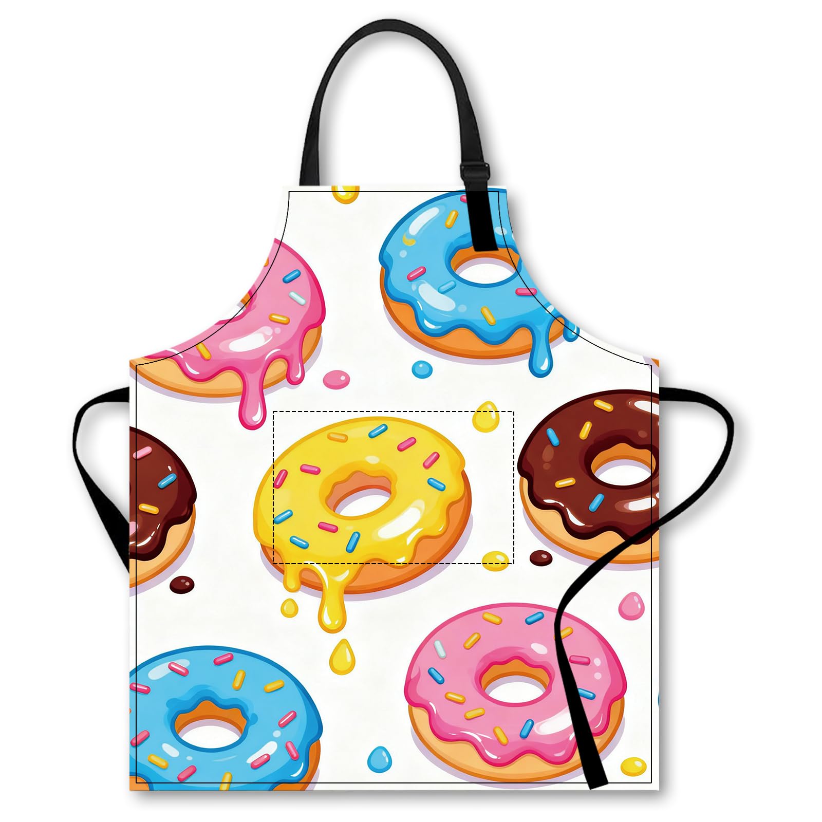 Nuxovilar Cute Cooking Kitchen Apron, 26.77 * 30.7 Inches, Essential for Kitchen Cooking, Baking, Festive Gatherings