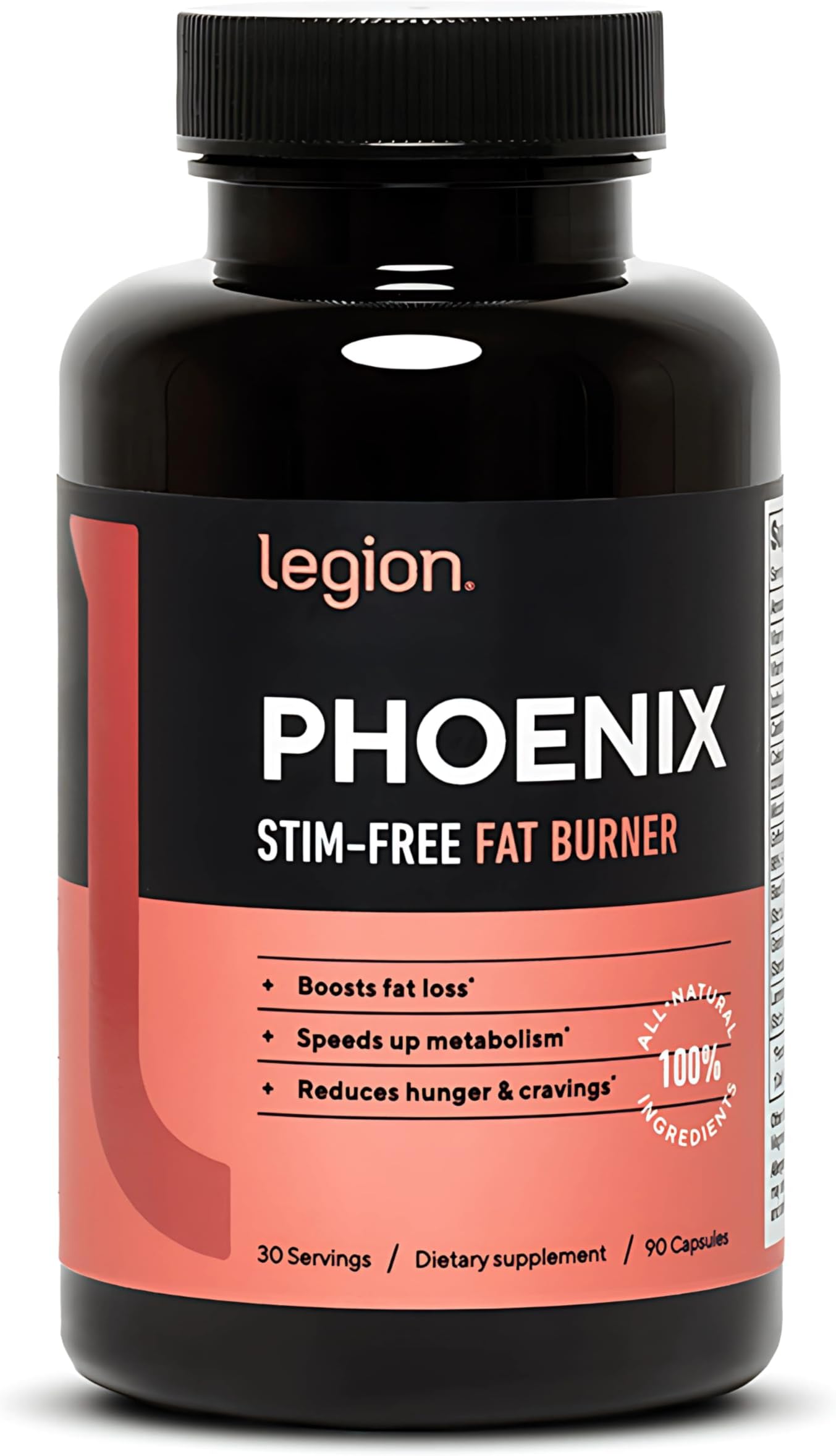 Phoenix Thermogenic Fat Burners & Weight Loss Pills - 30 Servings, 90 Capsules (Caffeine Free)