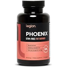 LEGION Phoenix Thermogenic Fat Burners &amp; Weight Loss Pills - 30 Servings, 90 Capsules (Caffeine Free)