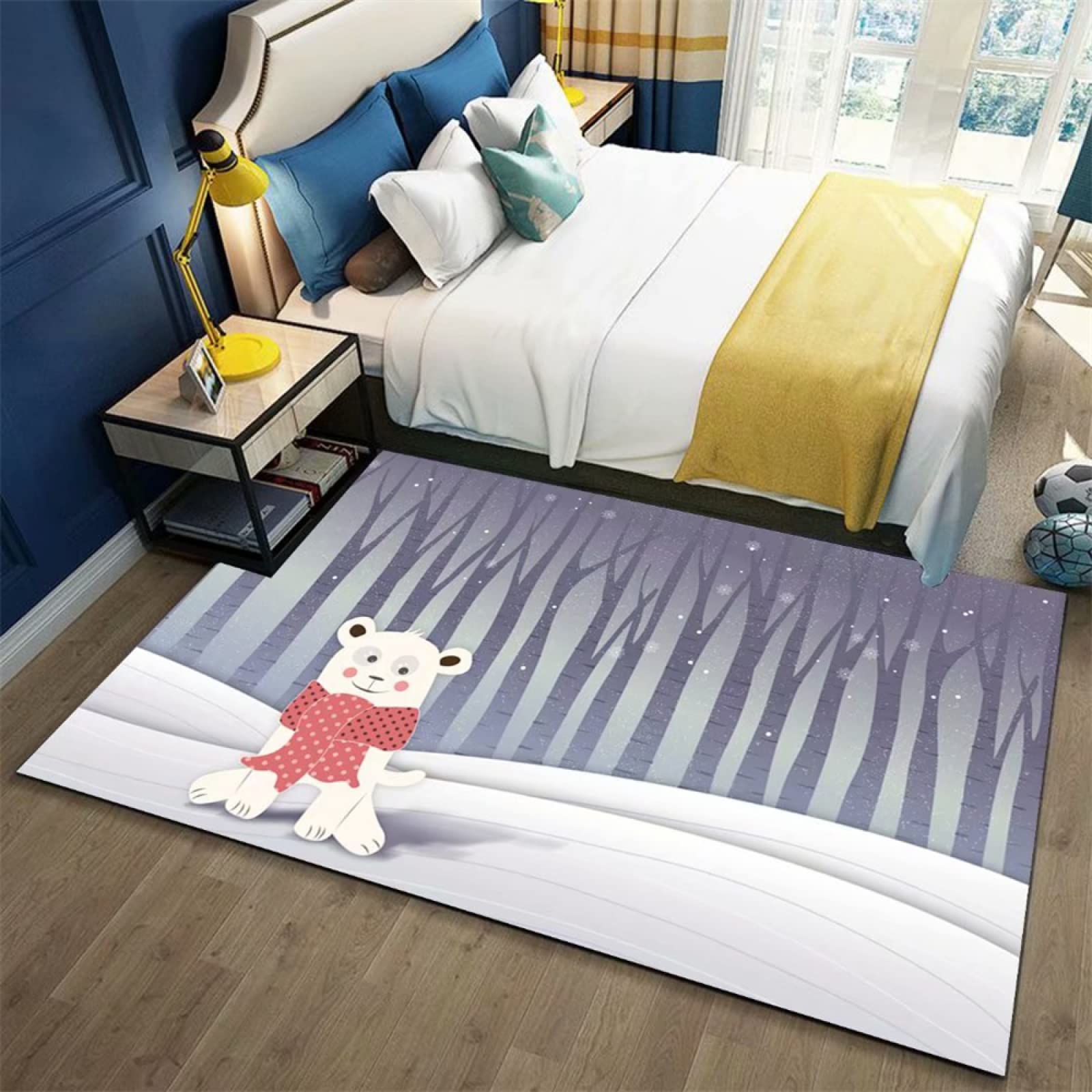 RUGMRZCarpet For KitchenHome Decoration Living RoomLiving Room Accessories For HomeCute bear children's room carpet bedroom home carpet soft140X200CMRug For Living RoomSuitable For Home Decor