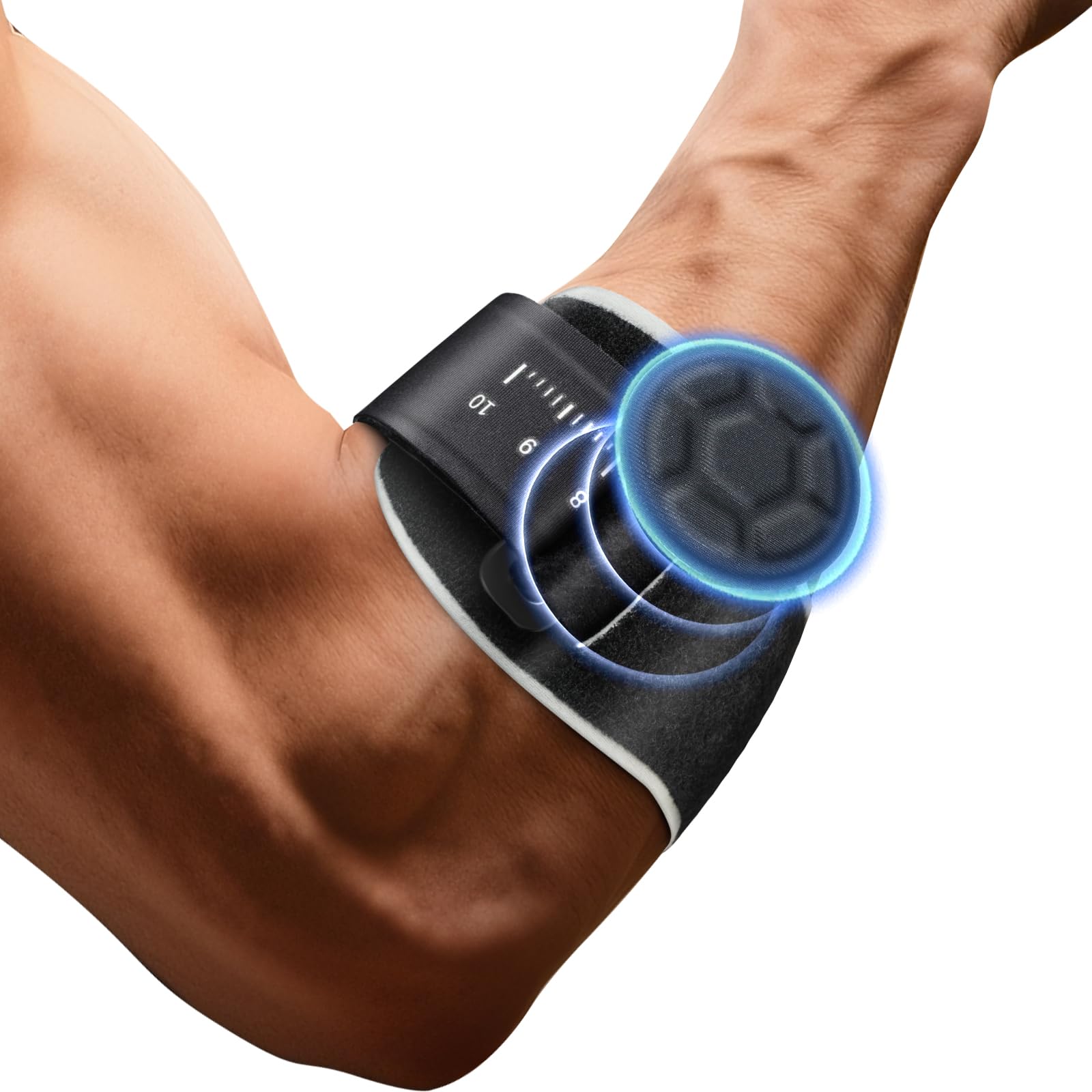 Winyoher Ellenbogenbandage Tennisarm Bandage Testsieger Herren Damen -Leichte Manschette für Tennisarm Einstellbare Ellbogenschoner Epicondylitis Spange Golferarm Bandage Rechts und Links Kraftsport