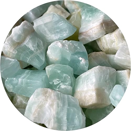 Miniatura 11 de GAF TREASURES Piedras naturales ásperas de calcita al por mayor, cristales crudos a granel para decoración, pulir, pulir, rocas fuentes, Wicca