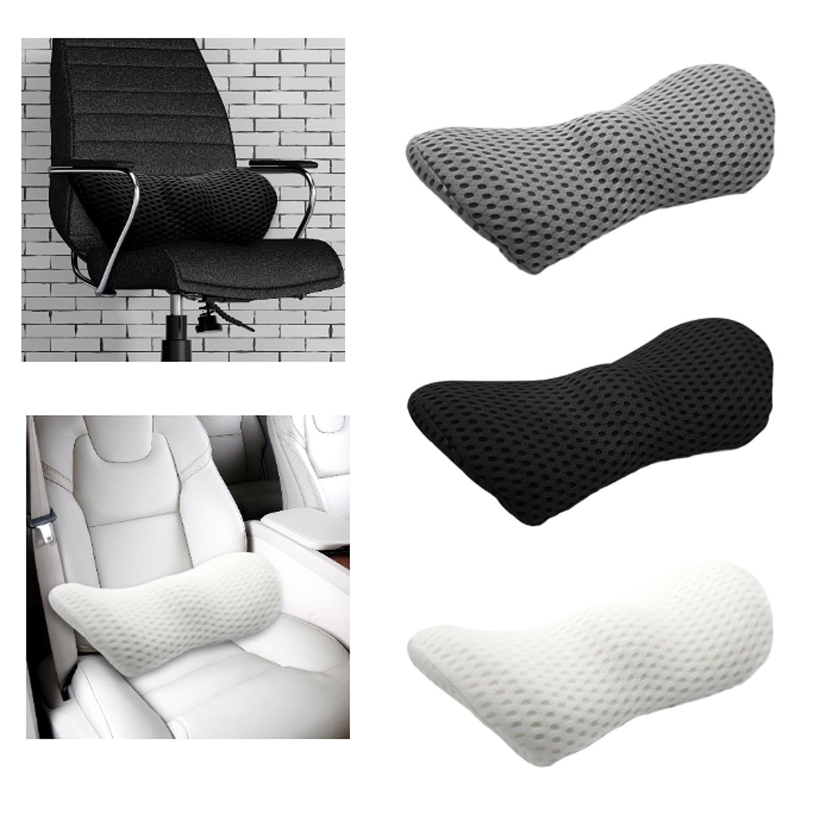BNF®Lumbar Support Pillow Soft Back Protection Cushion for Office Household Sofa Dark Gray|Health & Beauty | Medical, Mobility & Disability | Orthopedics & Supports |1x Lumbar Support Pillow 3
