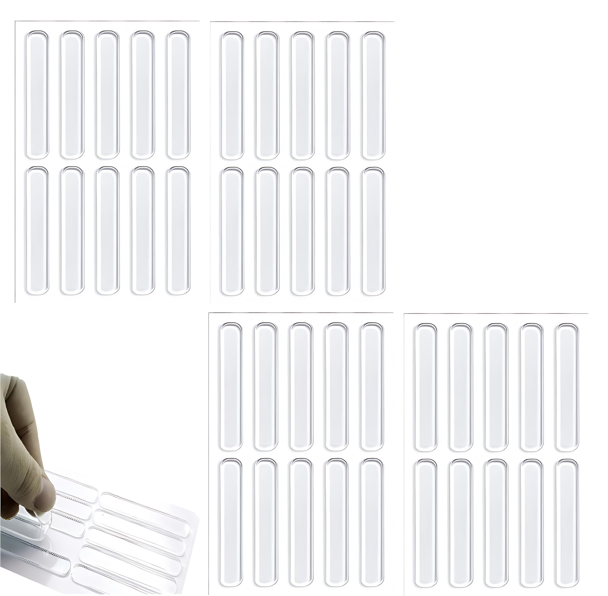 IAZO Cabinet Door Bumpers, Transparent Silicone Rubber Self Adhesive Wall Protector, Furniture Noise Dampening Buffers for Shower Door, Kitchen Cabinet Drawers, Cupboards (PACK of 40) (B0CYJFCMGW) Amazon Price History, Amazon Price Tracker