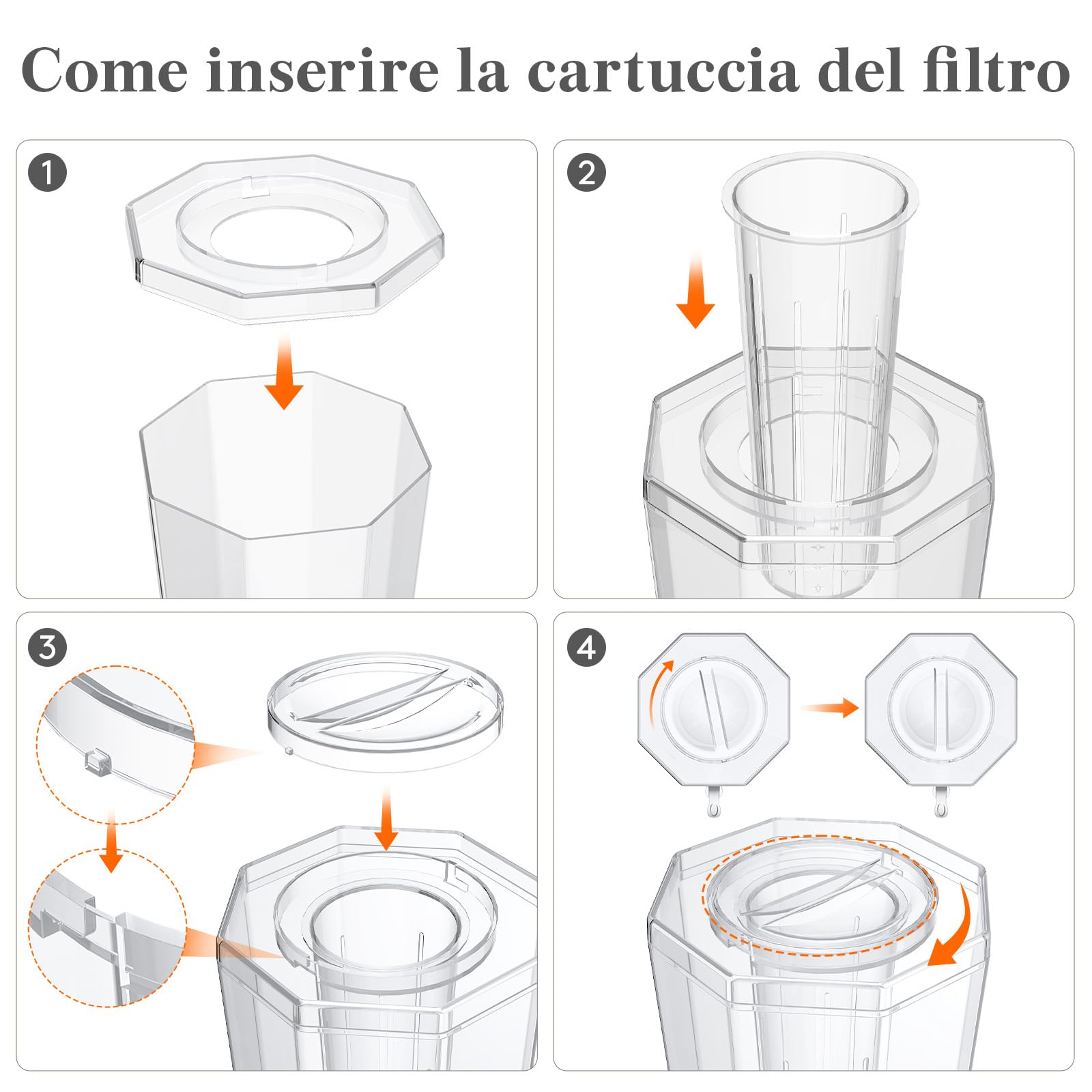 Lifewit 6L Dispenser Bevande con Rubinetto, Set di 2 (in 1 Confezione) Dispenser Acqua in Plastica, Contenitore Distributore Bevande Ghiacciati per Cocktail, Succhi, Limonata e Tè