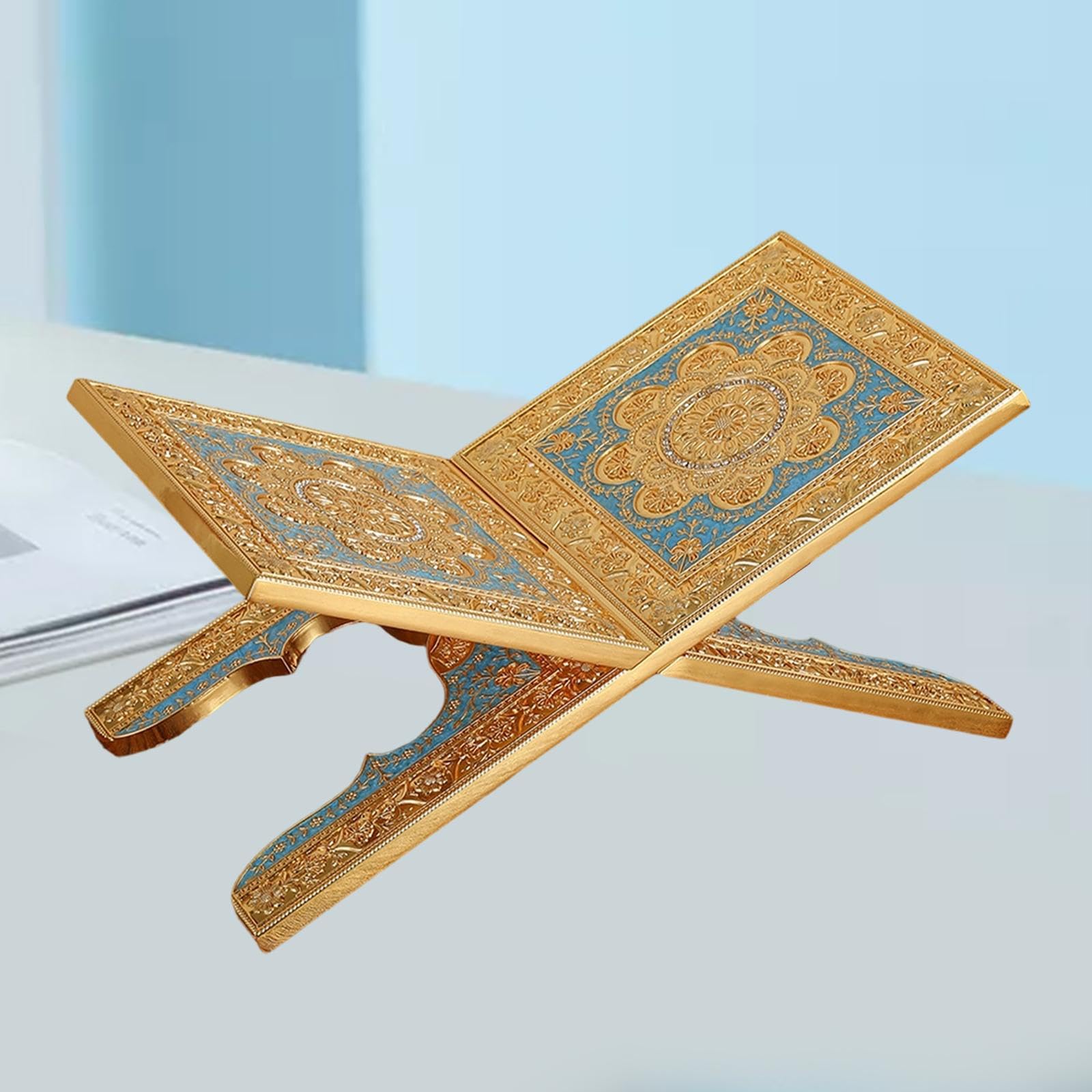 Qianly Stabile E Smontabile in Lega di Zinco con Motivi Decorativi, Adatto per Cucina, Lettura, Ufficio, Casa, Style C