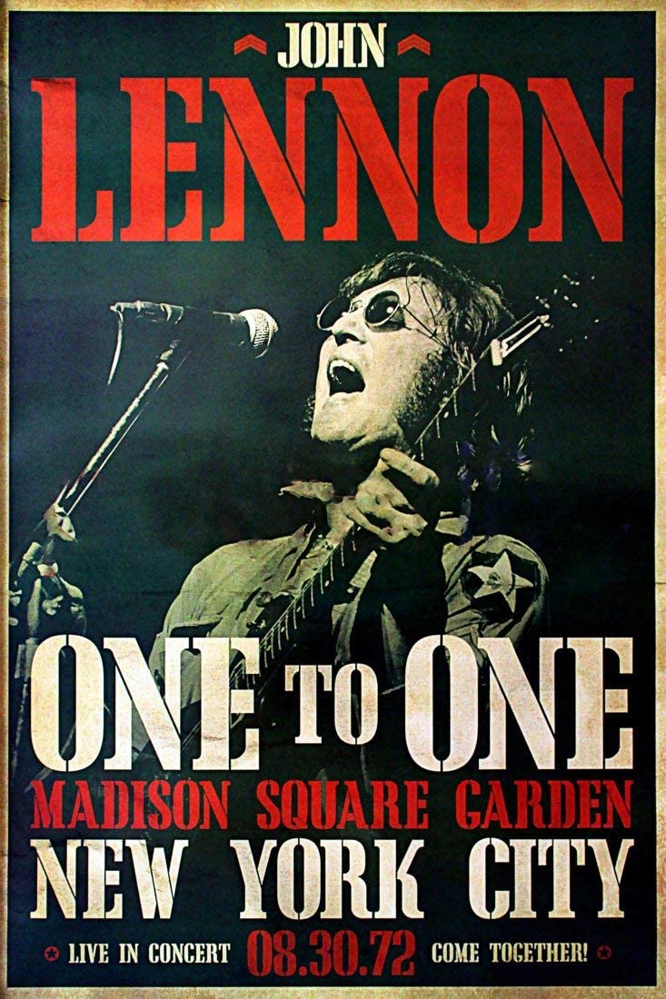 Tallenge - John Lennon 1972 Madison Square Garden Music Retro Concert Vintage Poster Collection - Small Poster(Paper,12x17 inches, MultiColour)