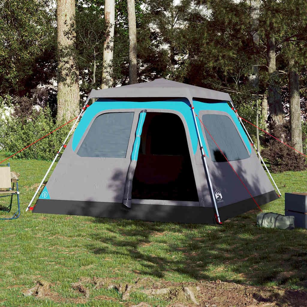 Genérico Tienda de campaña iglú 6 Personas Apertura rápida Azul,Deportes,Actividades al Aire Libre,Camping y Senderismo,Tiendas de campaña-4004234
