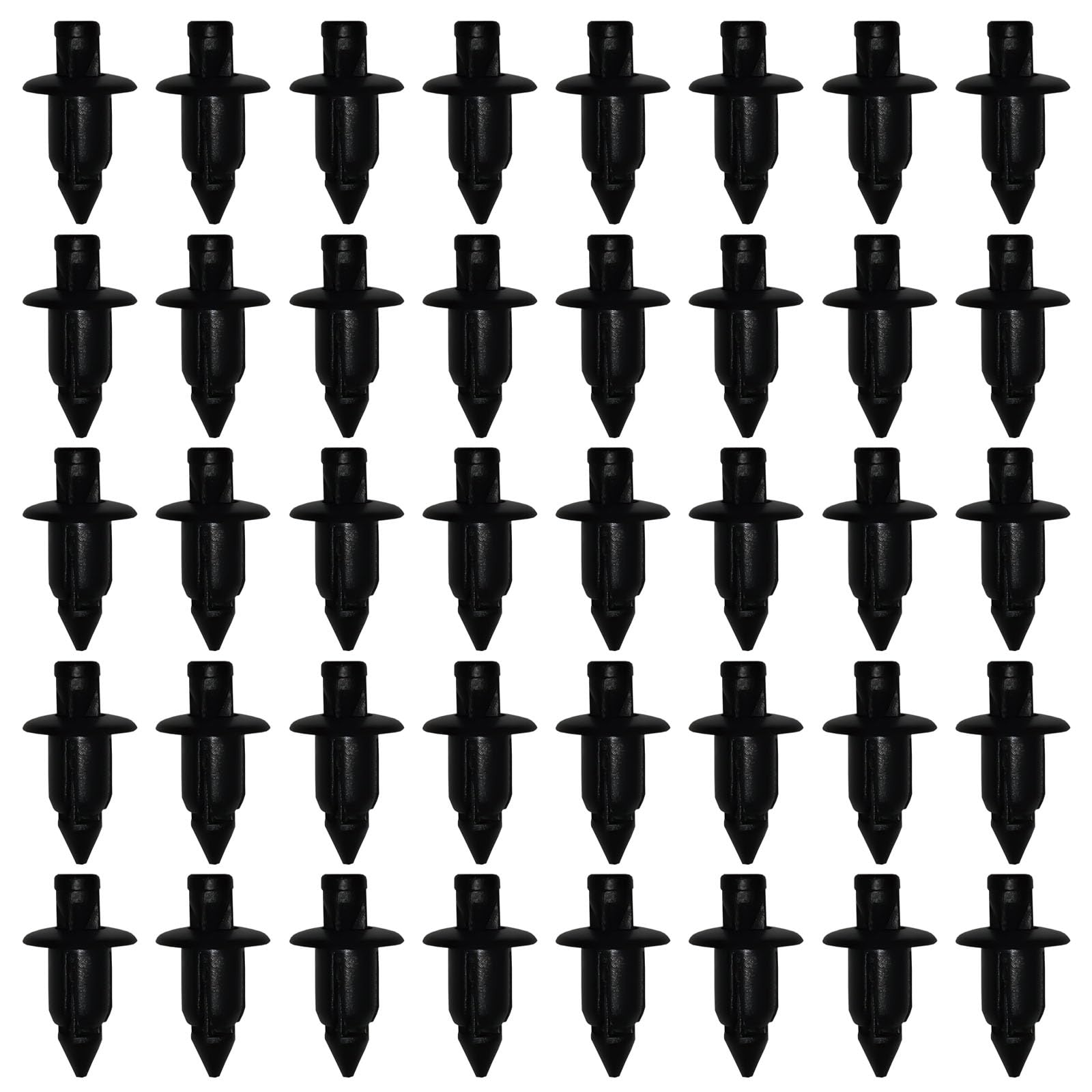 100 stuks 6 mm kunststof klinknagels, universele bevestigingsclips, gat