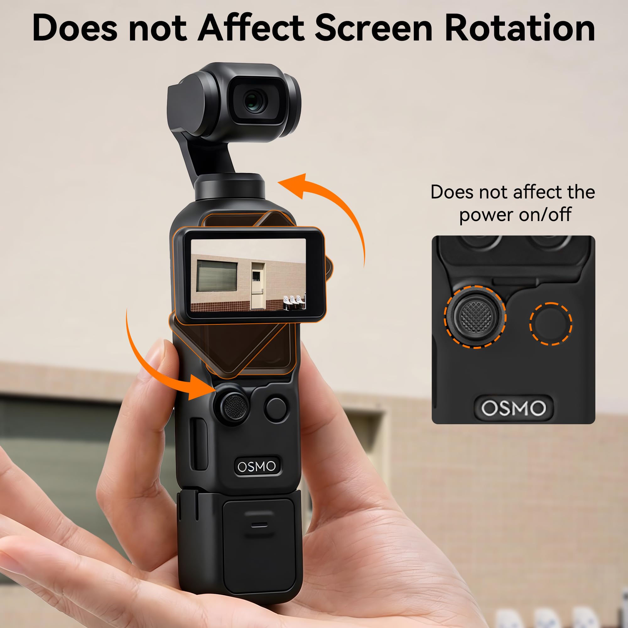 Osmo Pocket 4 Silikonowy Pokrowiec - Ochronny Pokrowiec na Obiektyw Aparatu Miękki Odporny na Wstrząsy Zarysowania do DJI Osmo Pocket 4 Akcesoriów Czarny