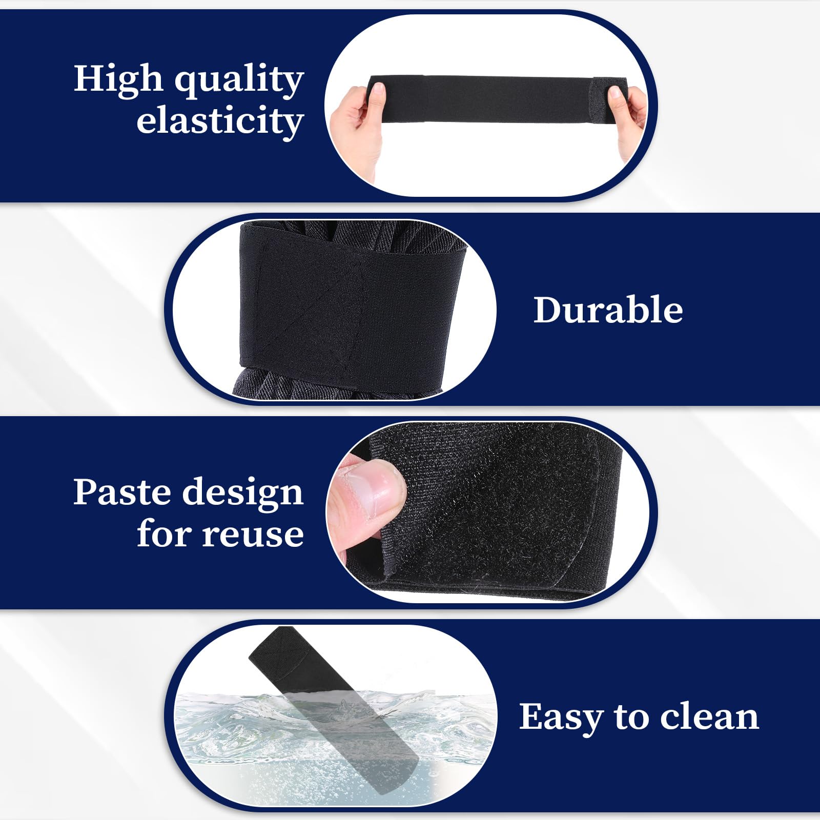 4pcs Boot Straps for Cowboy Boots Ankle Blousing Garter Trousers Military Boot Blousers Strap Elastic Adjustable Boots Blousers for Wader Fishing Hunting Gardening Hiking Biking Military