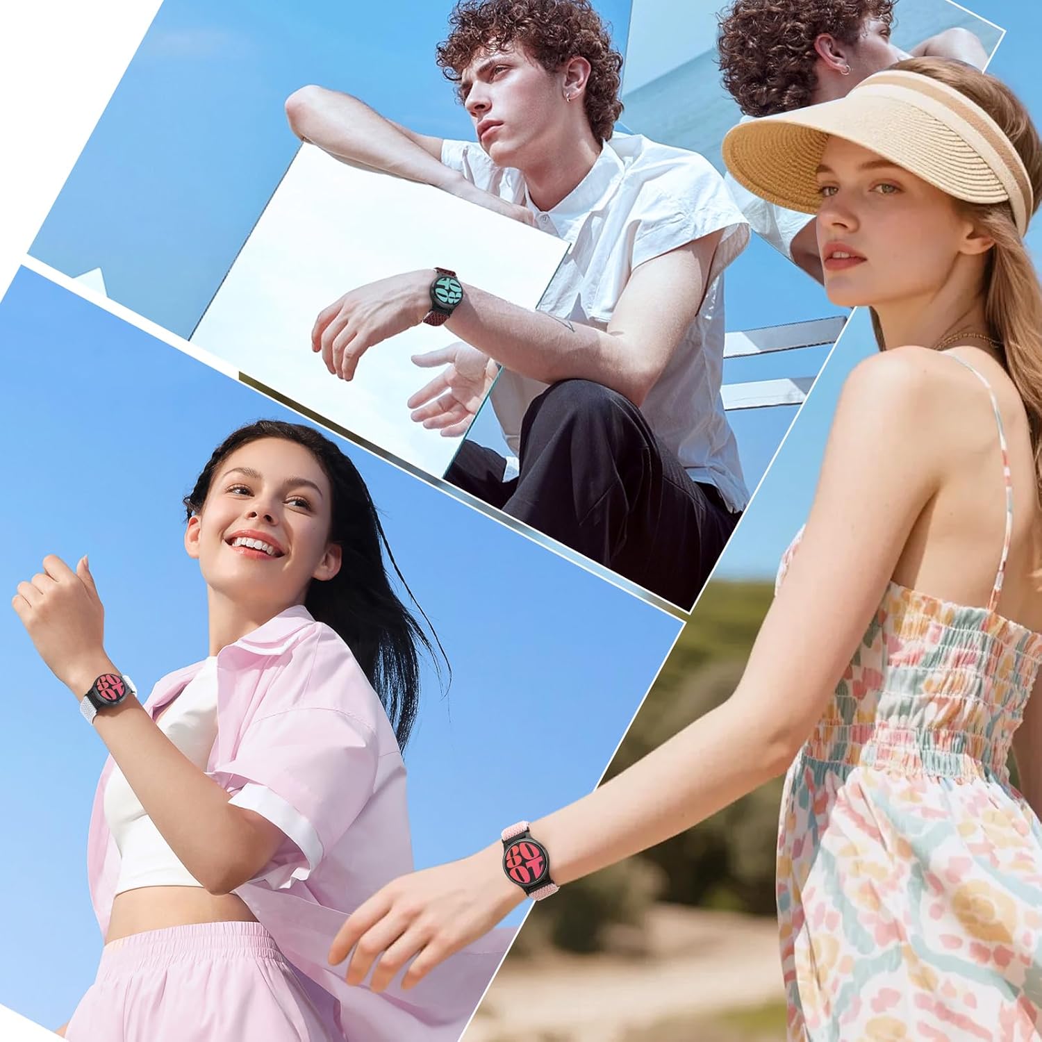 4 Pack 22mm Elastic Bands Compatible with Garmin Venu 3/2, Vivoactive 4 (45mm), Garmin Forerunner 570 (47mm)/255/265, Amazfit GTR 4/3/2, Smartwatch Band for Amazfit Bip 6/5, Amazfit Balance - Image 7