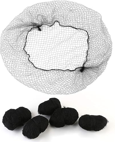 100piezas de pelo redes Invisible borde elástico malla negro por OULII