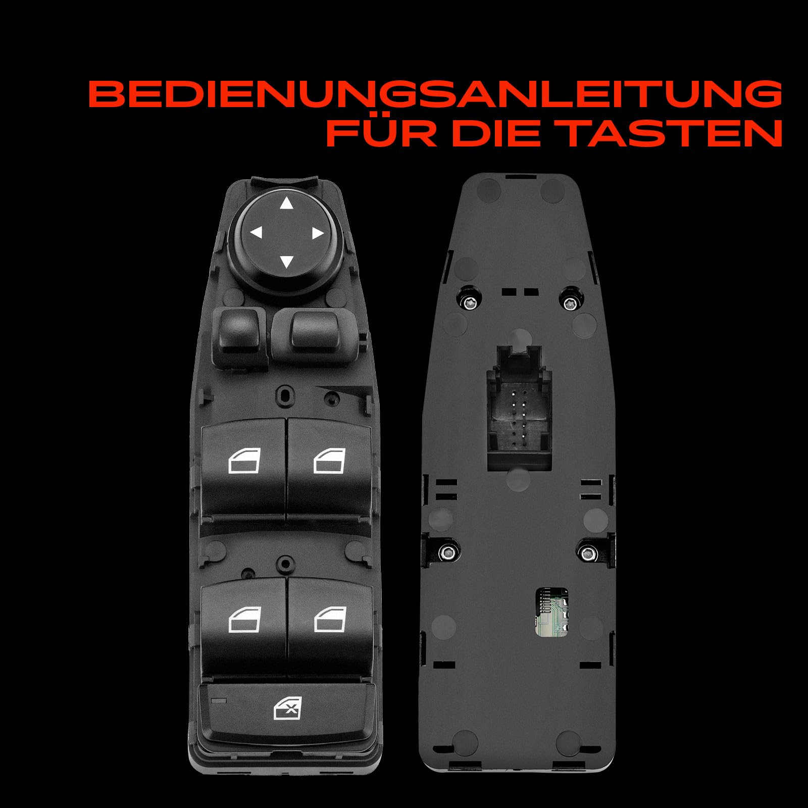 Fensterheber Schalter 3-Polig Vorne Links Kompatibel für 5er F10 F11 6er F06 X3 F25 2009-2018 61319238239