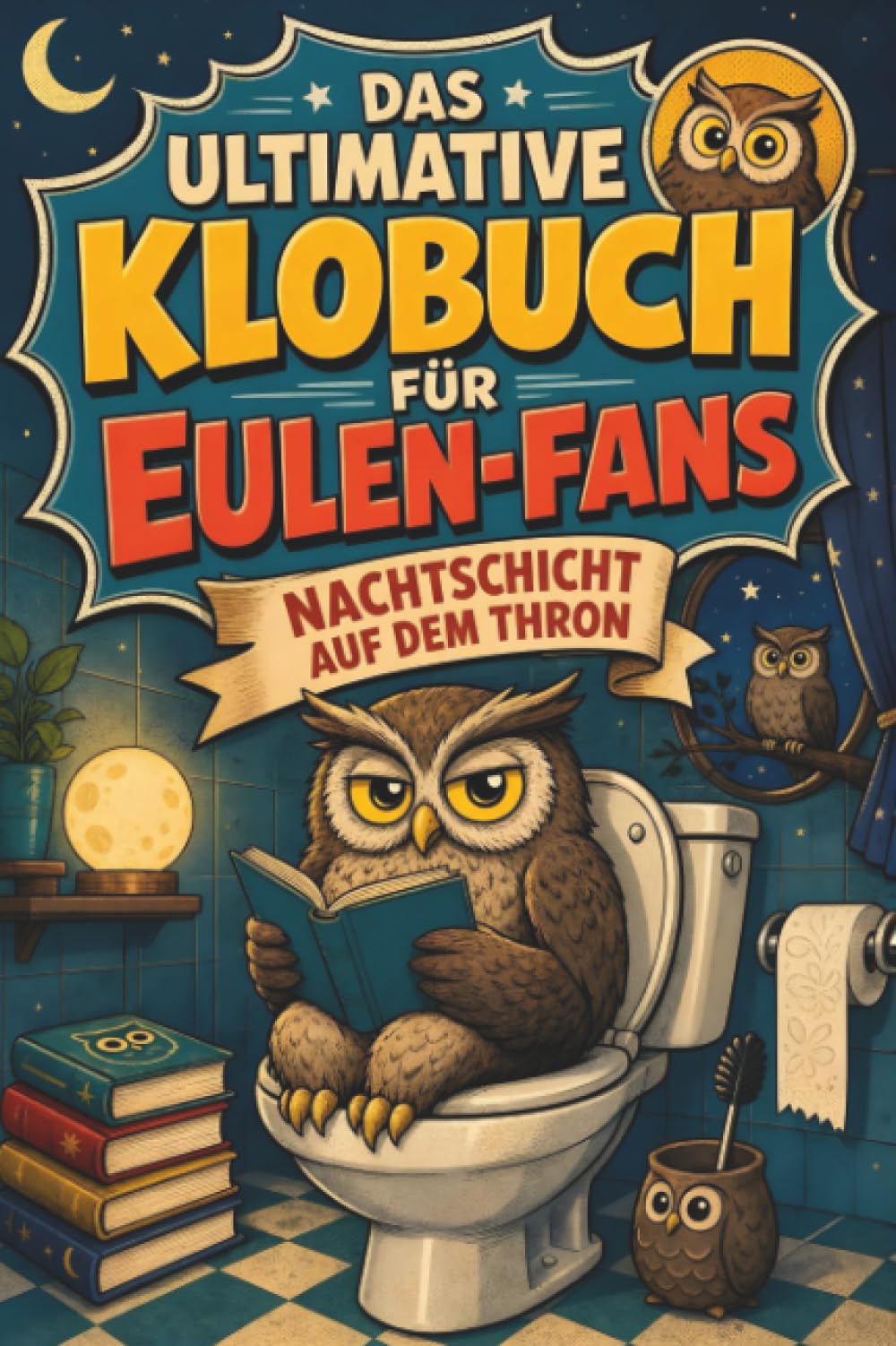 Das ultimative Klobuch für Eulen-Fans: Nachtschicht auf dem Thron. Lustiges Geschenk für Fans von Eulen, Hedwig und magischen Nachtvögeln