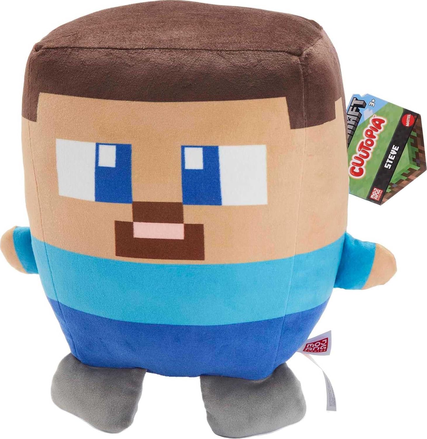Mattel Minecraft Cuutopia Plush Toy, 10-inch Steve Soft Rounded Pillow Doll, Video Game-Inspired Character Collectible Mattel Minecraft Cuutopia Plush Toy, 10-inch Steve Soft Rounded Pillow Doll, Video Game-Inspired Character Collectible