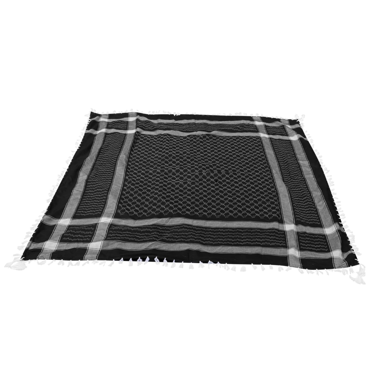 GALPADA Men's Scarf Headband Arab Headscarf Tassels Fashionable Square Bandana for Outdoor Sports