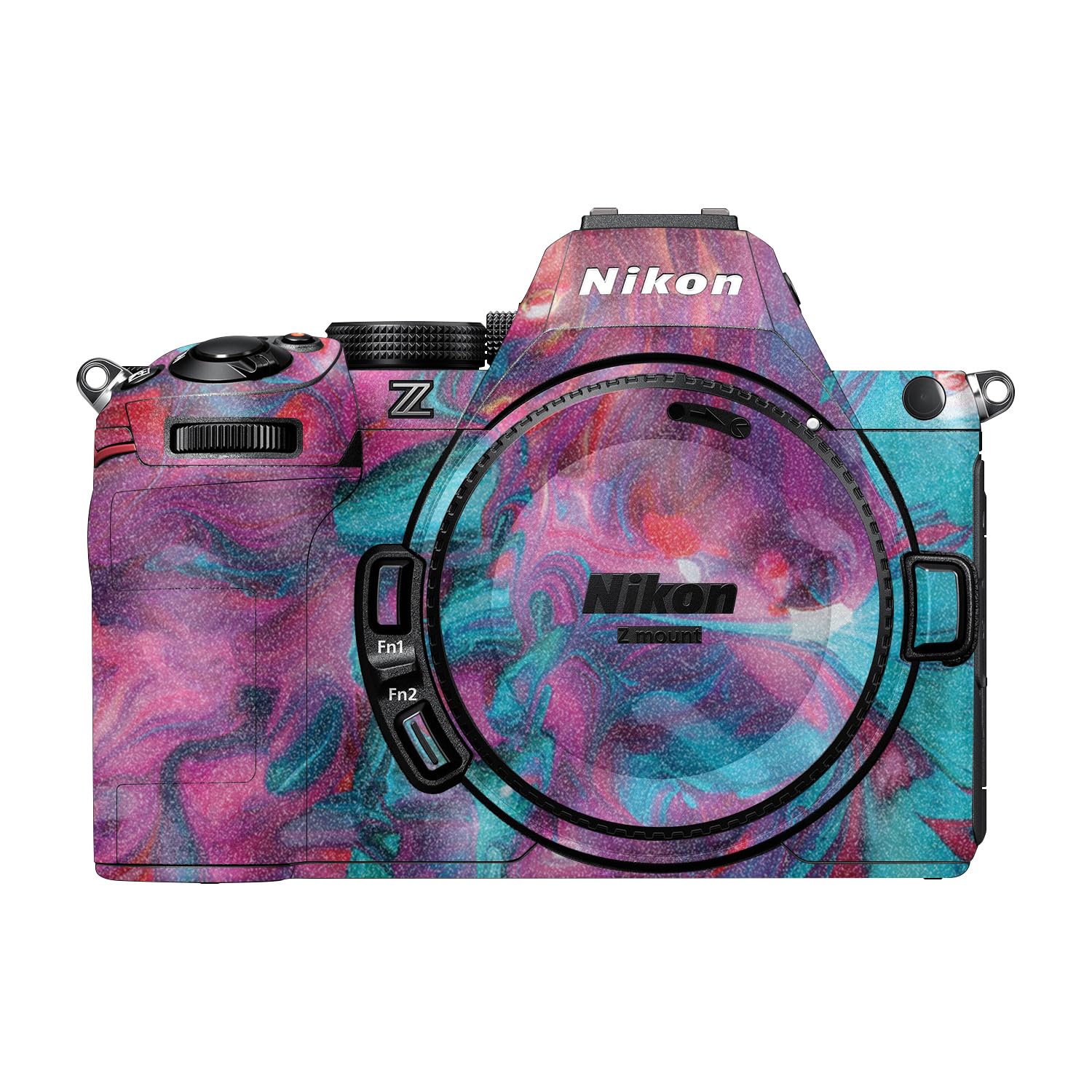 Glossy Glitter Camera Skin Compatible with Nikon Z5 II (2025) - Paint Party - Premium 3M Vinyl Protective Wrap Decal Cover - Easy to Apply | Crafted in the USA by MightySkins
