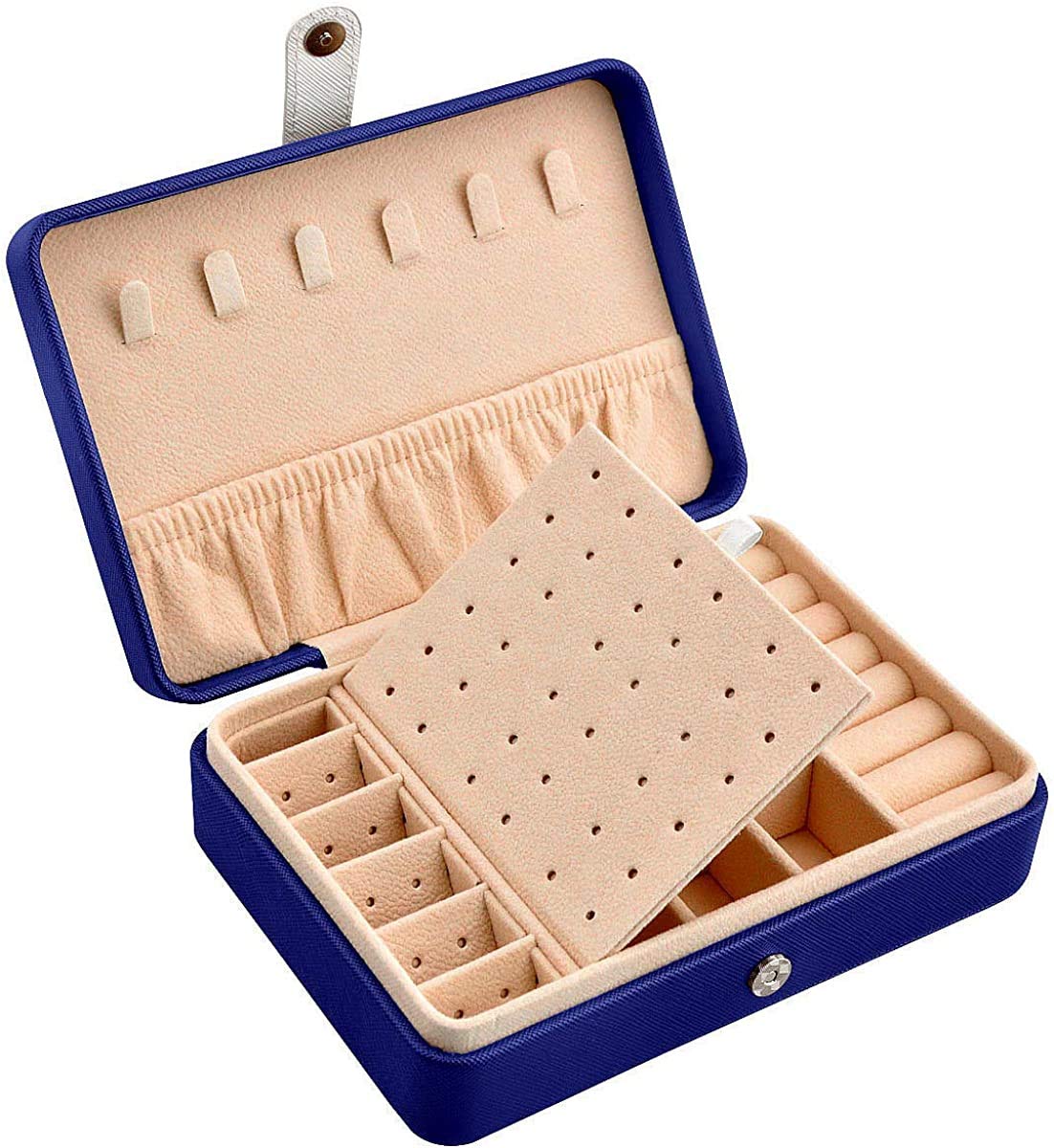 High quality jewelry storage box Jewellery Box, Jewellery Organiser Small Travel PU Leather Jewellery Case for Rings/Earrings/Necklaces/Bracelets Fit Women Girls Ladies Gift Pretty Portable Jewellery